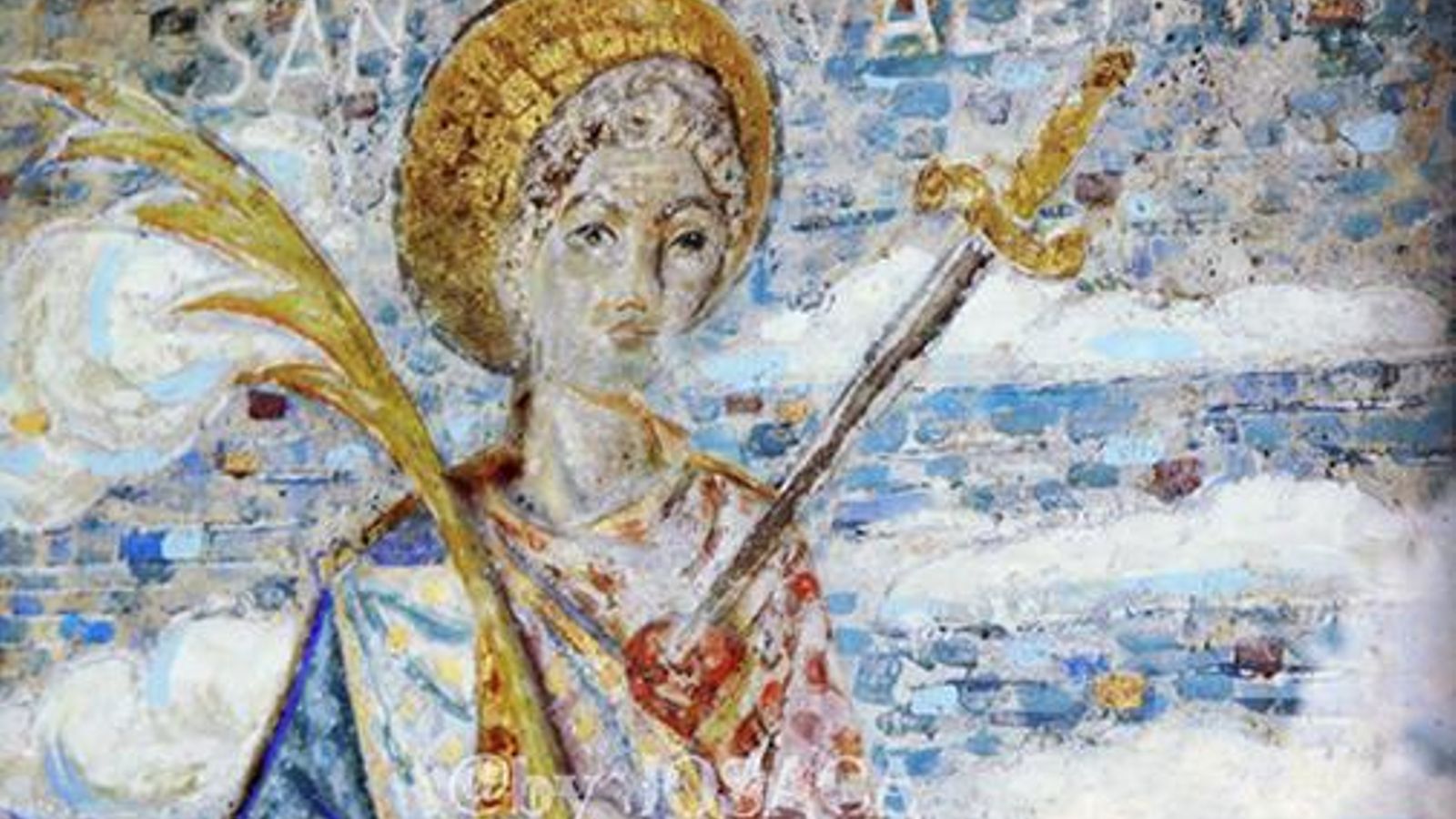 Mural dedicado a San Valentín