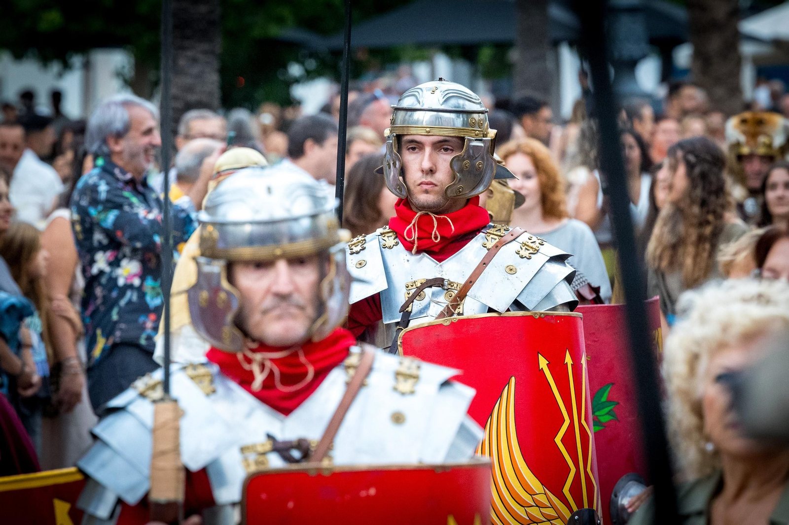Las imágenes de la procesión del triunfo de Balbo el Menor en Cádiz Romana