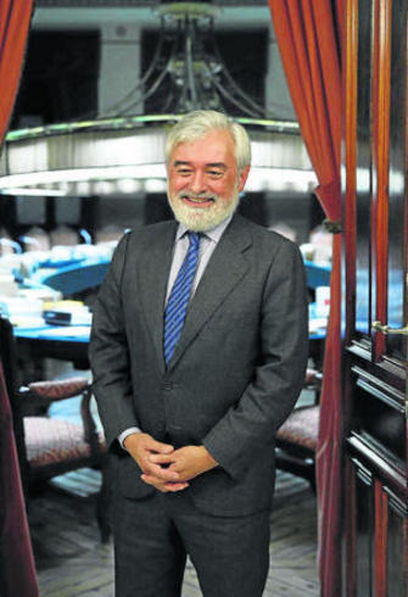 Darío Villanueva tras ser elegido director de la RAE el pasado mes.