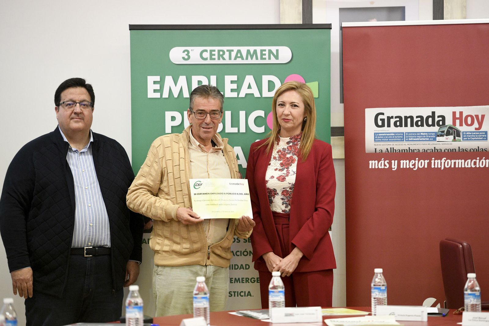 Nominado de Justicia: Javier De Bordons, empleado público del Juzgado de Paz de Armilla.