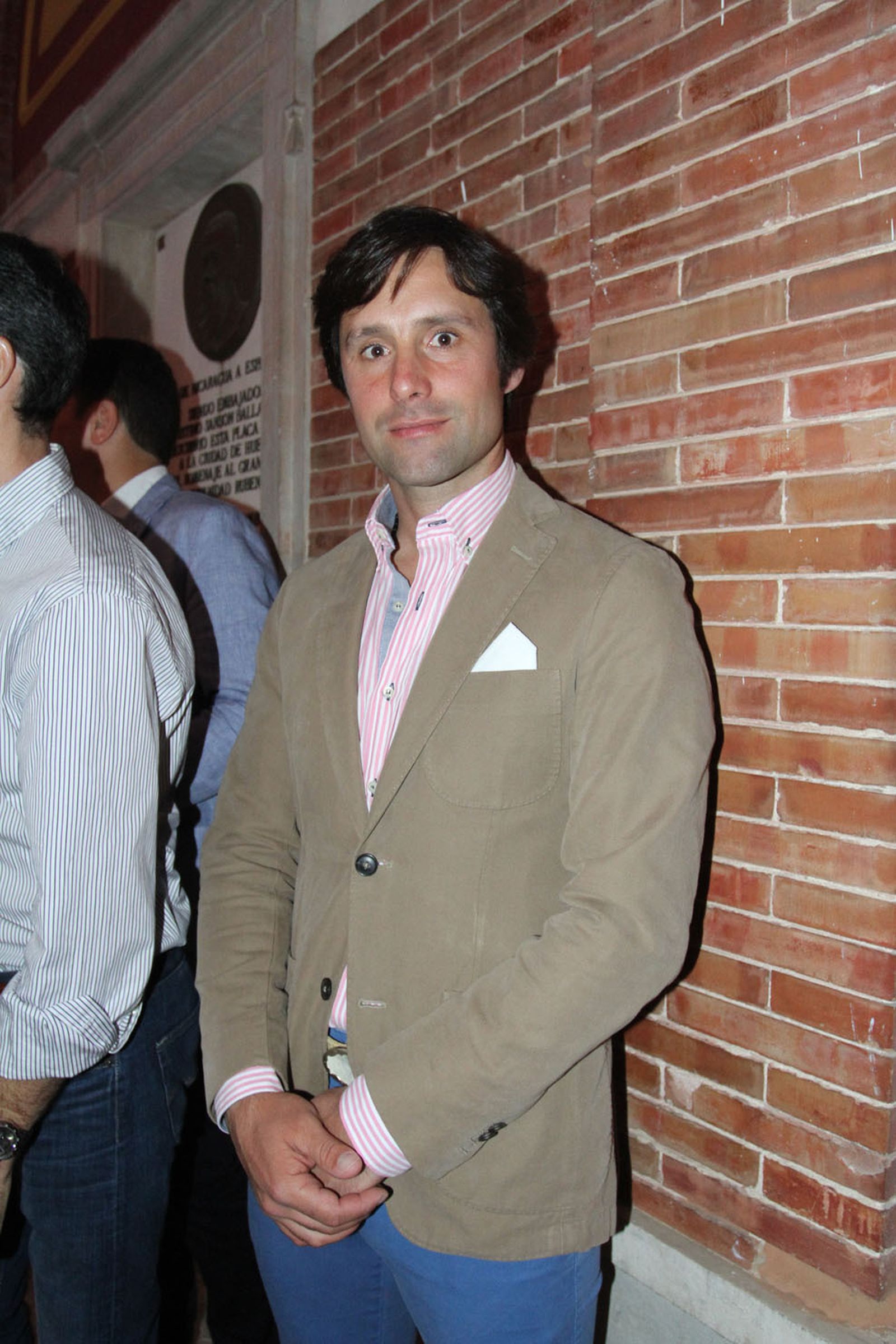 Andrés Romero momentos antes de comenzar el acto de presentación de los carteles.