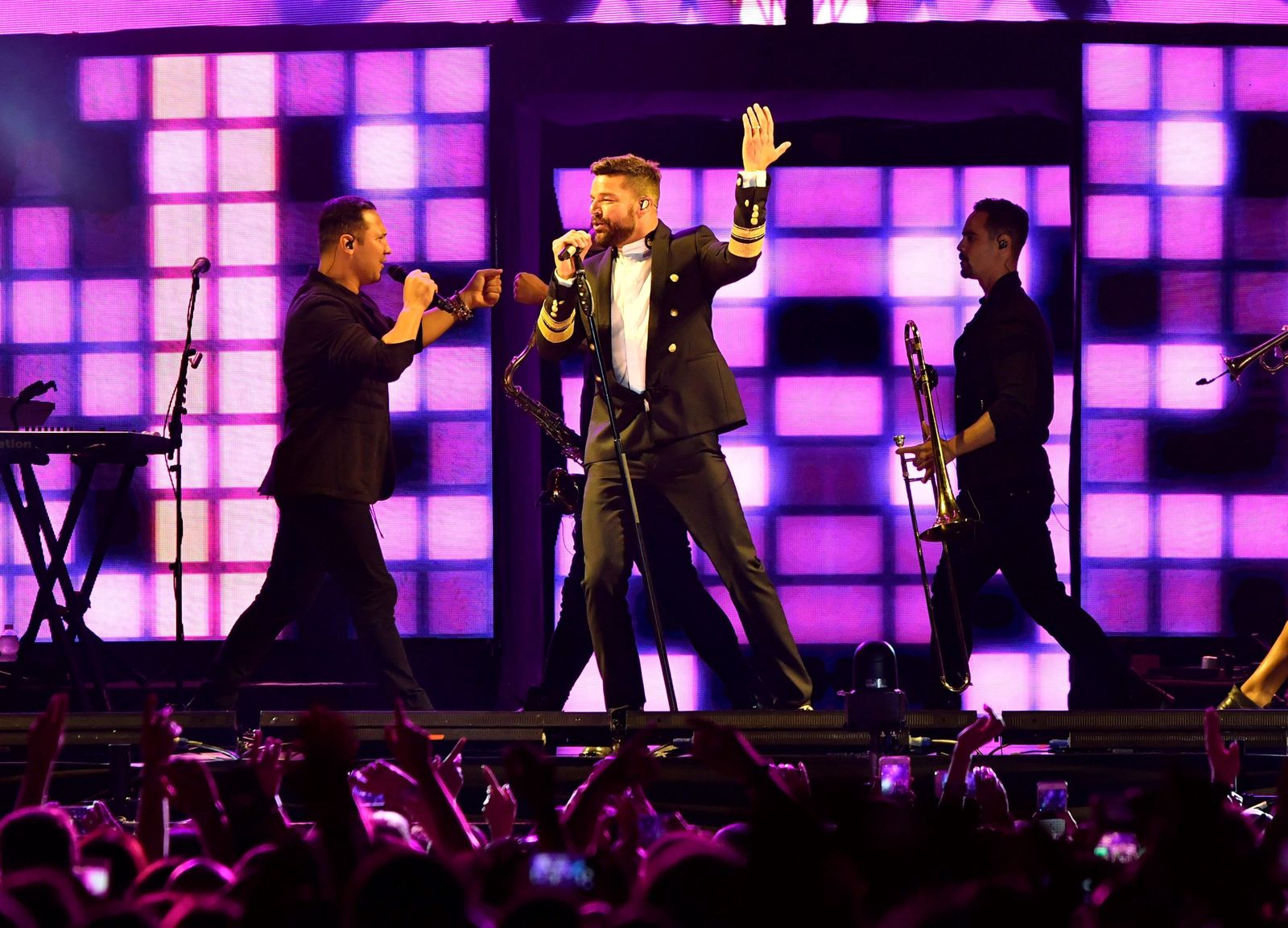 Ricky Martin en su reciente concierto en Almería.