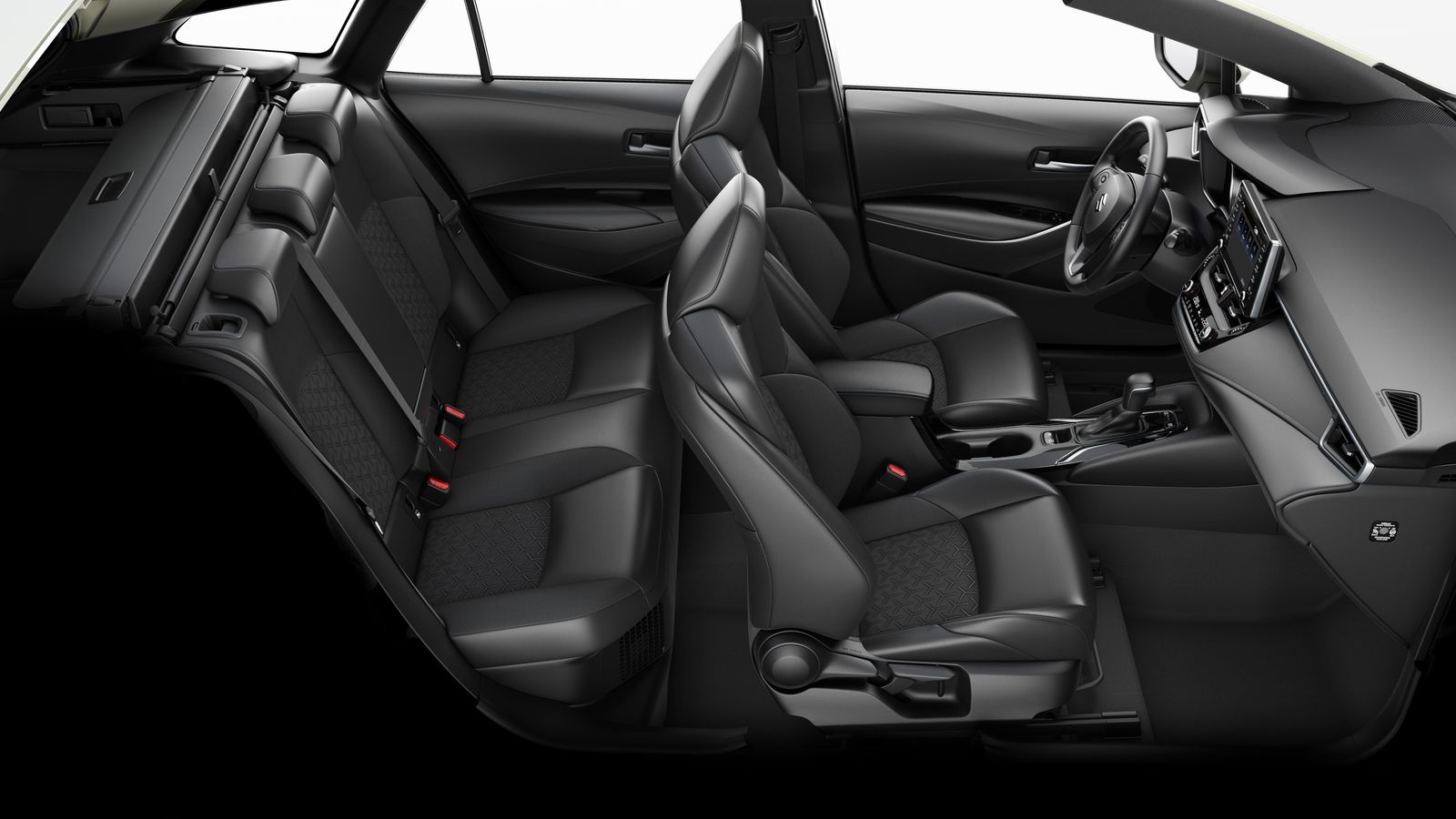 Con el Swance, Suzuki replica al Corolla Touring Sports también en cuanto a espacio, con plazas traseras de mayor altura que en los Corolla de cinco puertas.