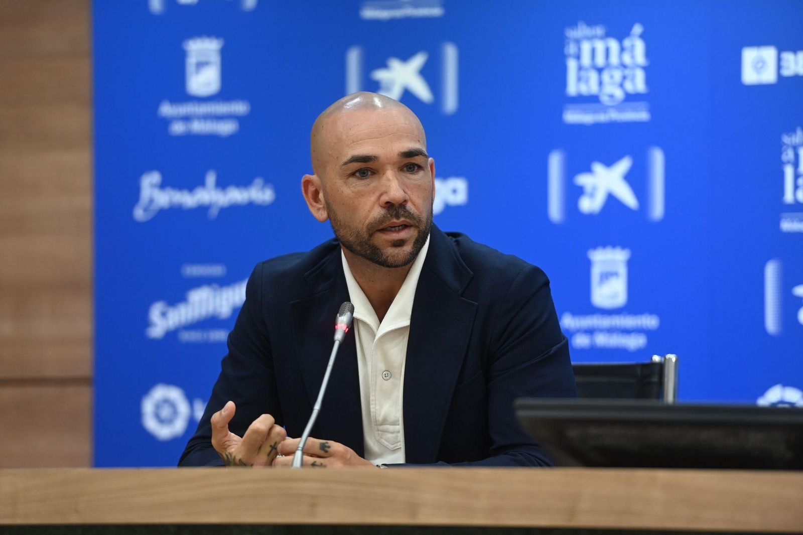 Manolo Gaspar, en la presentación de sus últimos fichajes.