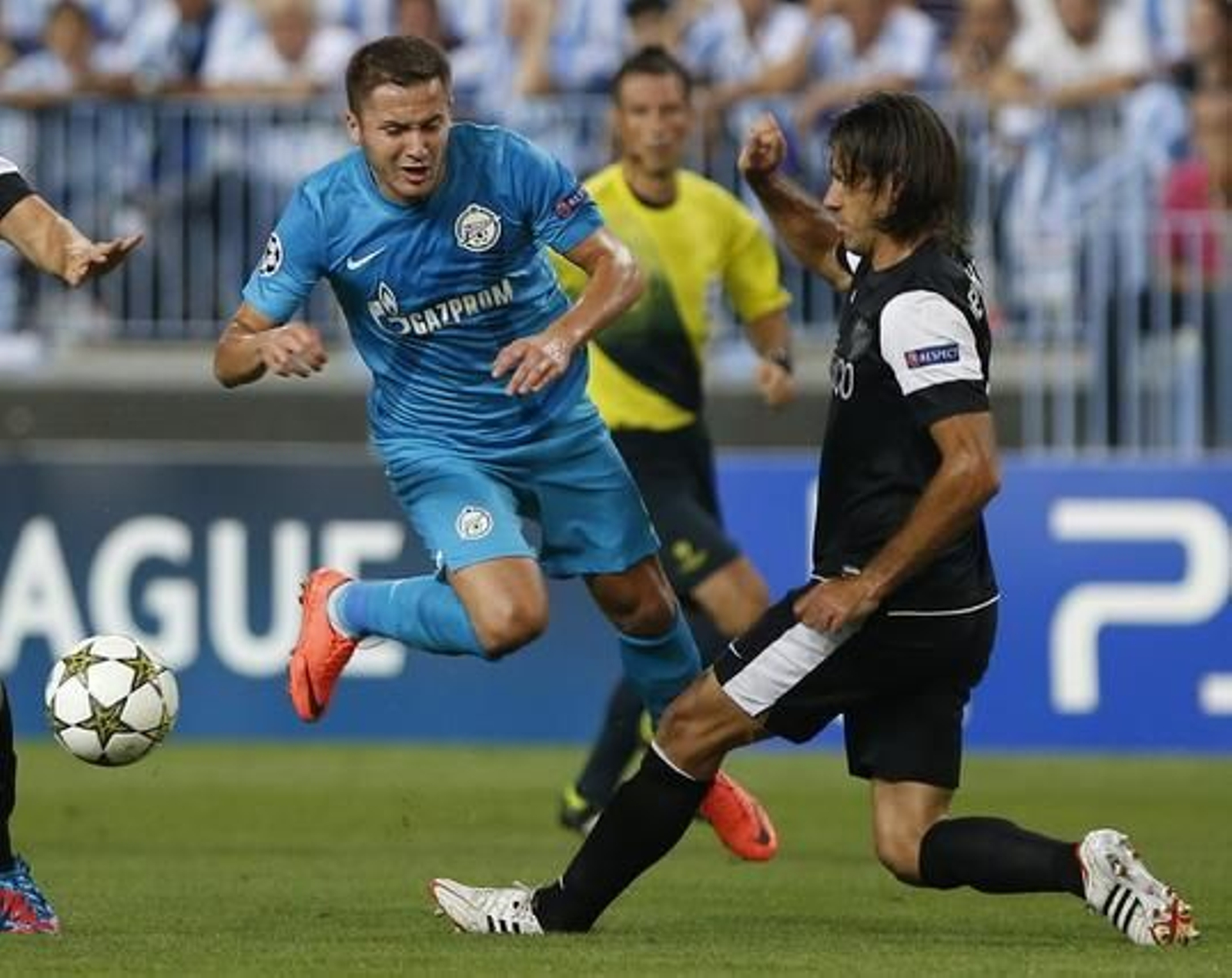 El estreno soñado del Málaga en la Champions, en fotos 

Foto: EFE