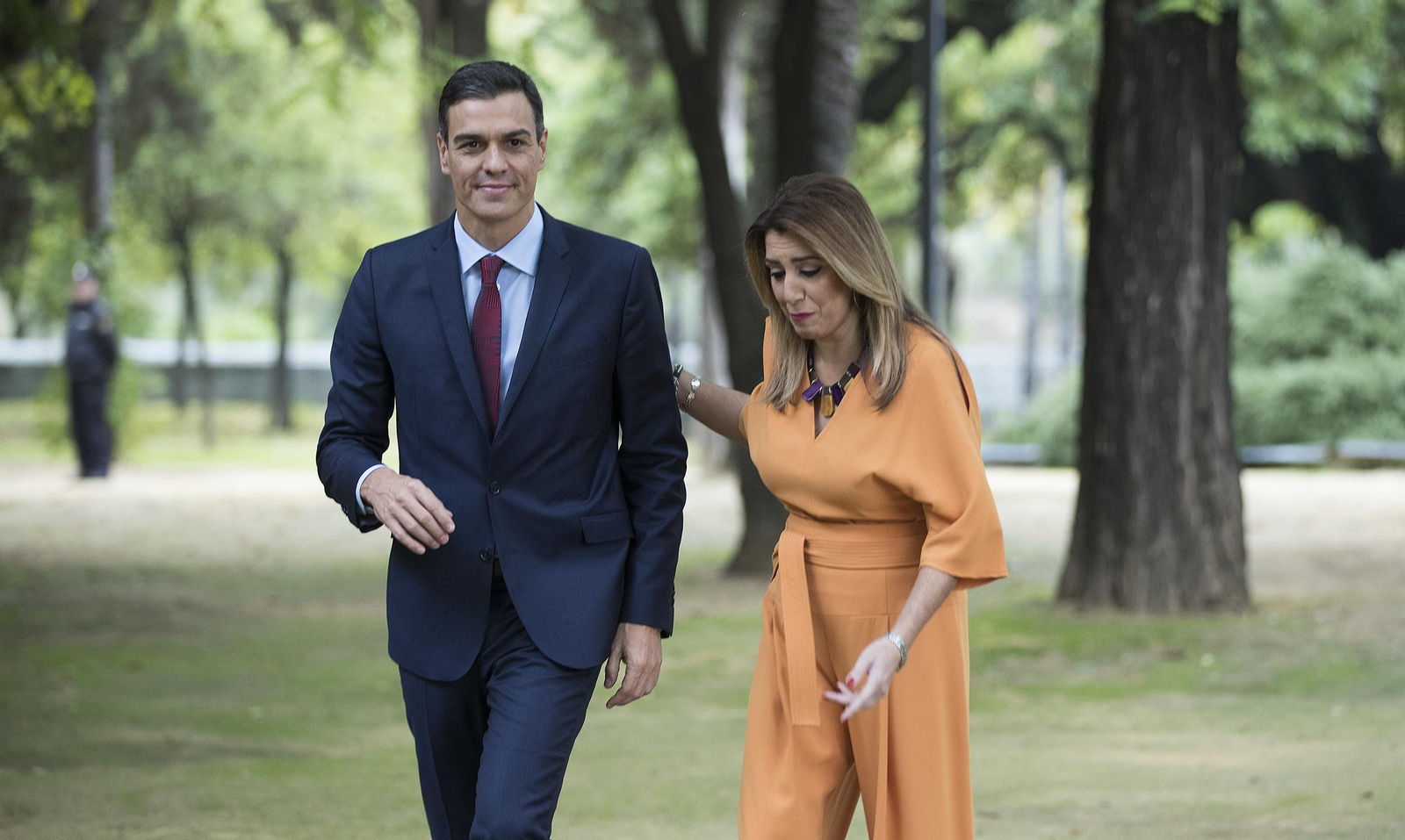 La reunión de Susana Díaz y Pedro Sánchez, en imágenes