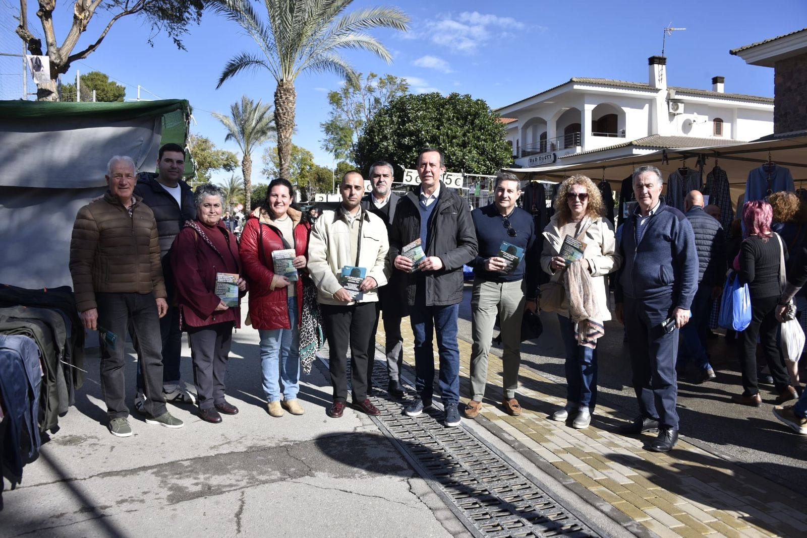 José María Martín durante su comparecencia frente al Hospital La Inmaculada.