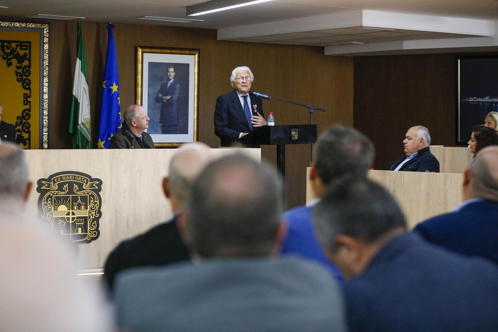 Las imágenes del nombramiento de hijo predilecto de Garrucha a José María Martínez de Haro