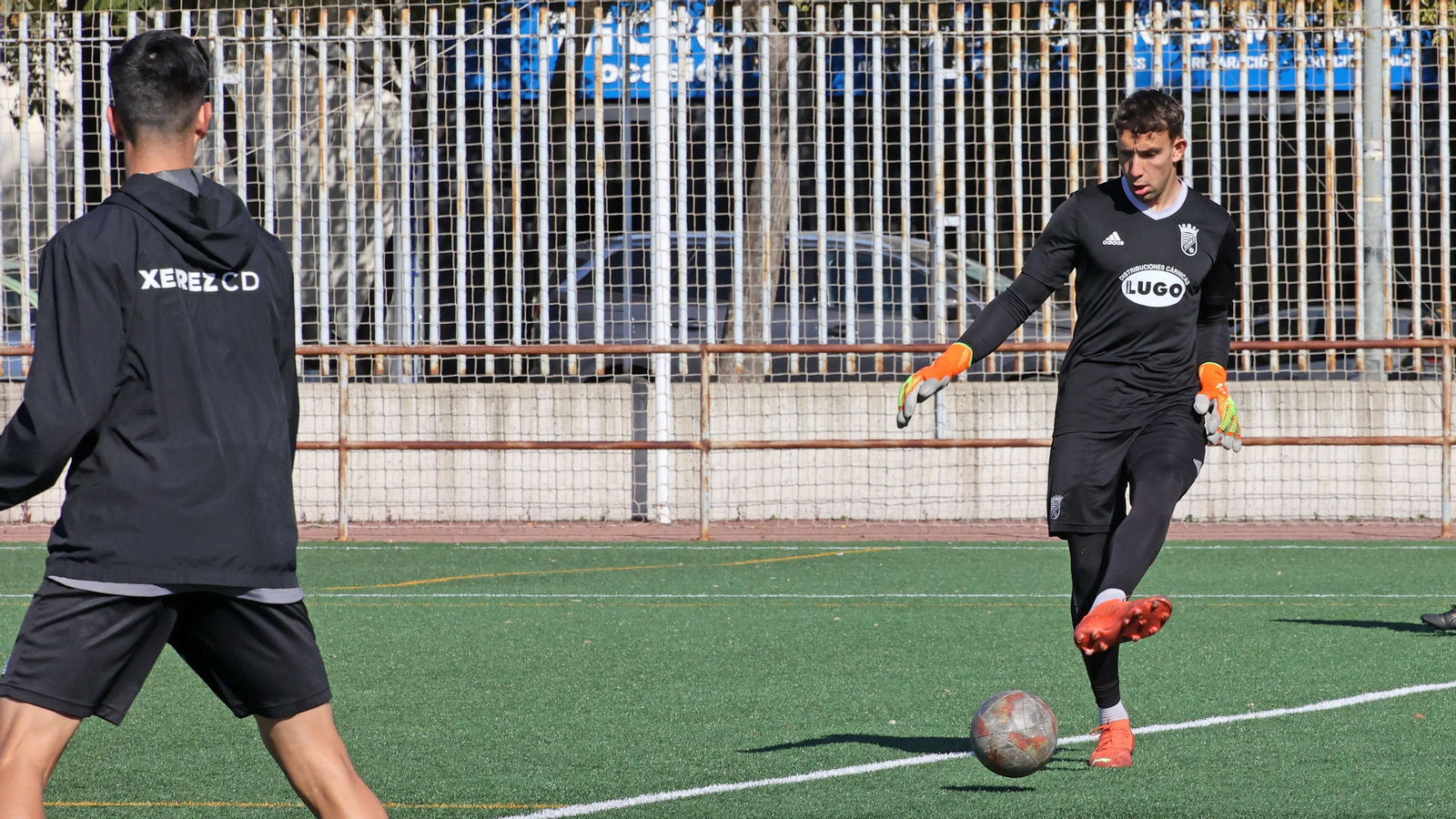 Entrenamiento de Juan Pedro 'El Pirata' con el Xerez CD