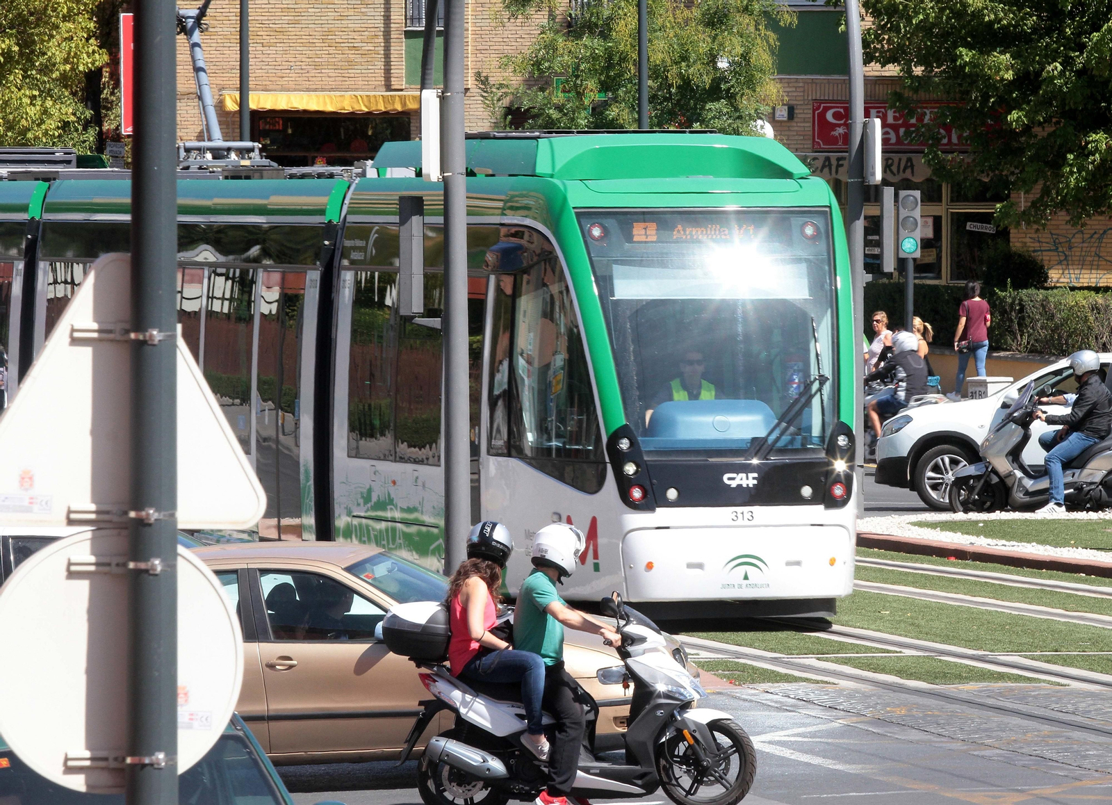 La imágenes de las pruebas del tranvía