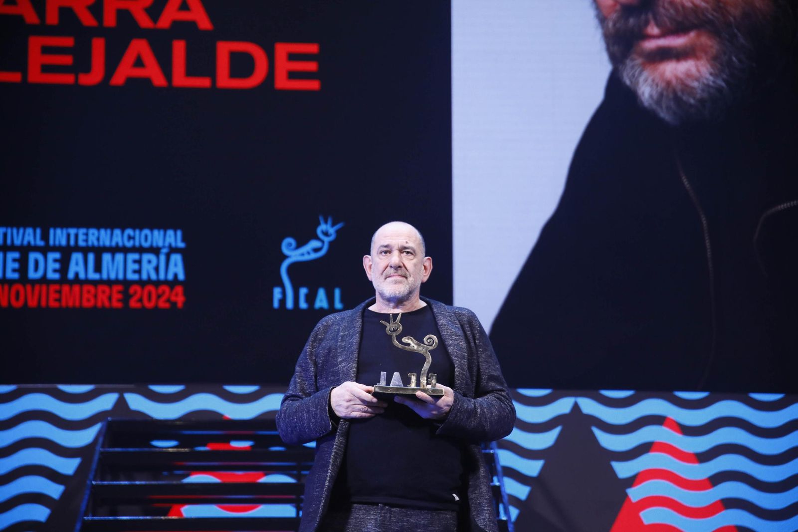Las imágenes de la gala del Festival Internacional de Cine de Almería (Fical) con el premio 'Almería, tierra de cine' a Karra Elejalde