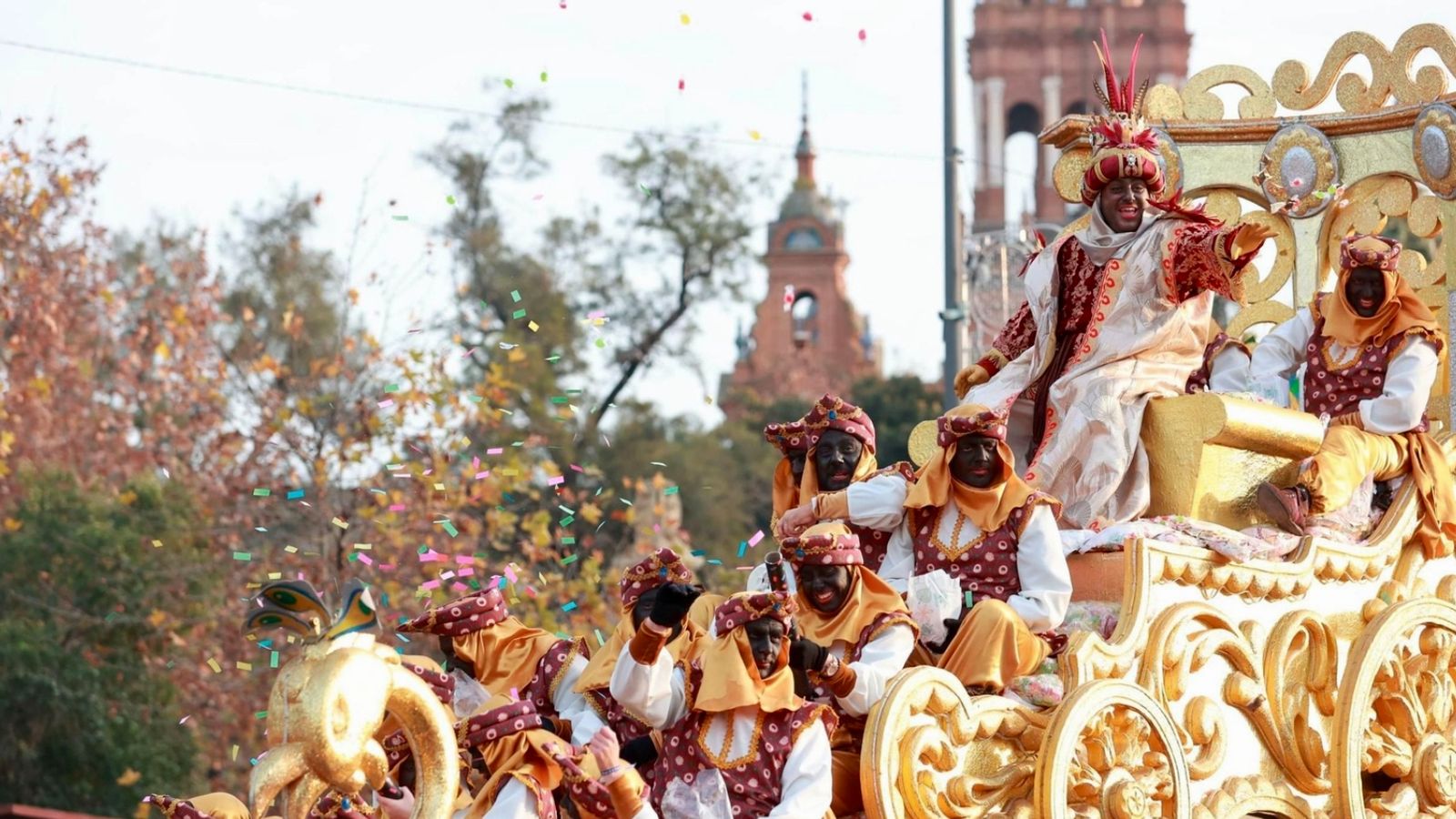 Baltasar, en la cabalgata del 4 de enero de 2025, la única que ha salido en una fecha distinta a la tradicional.