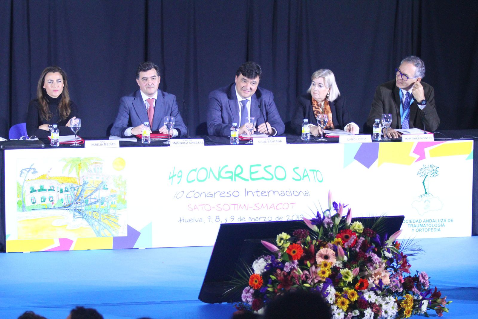 Mesa inaugural del Congreso de la SATO.