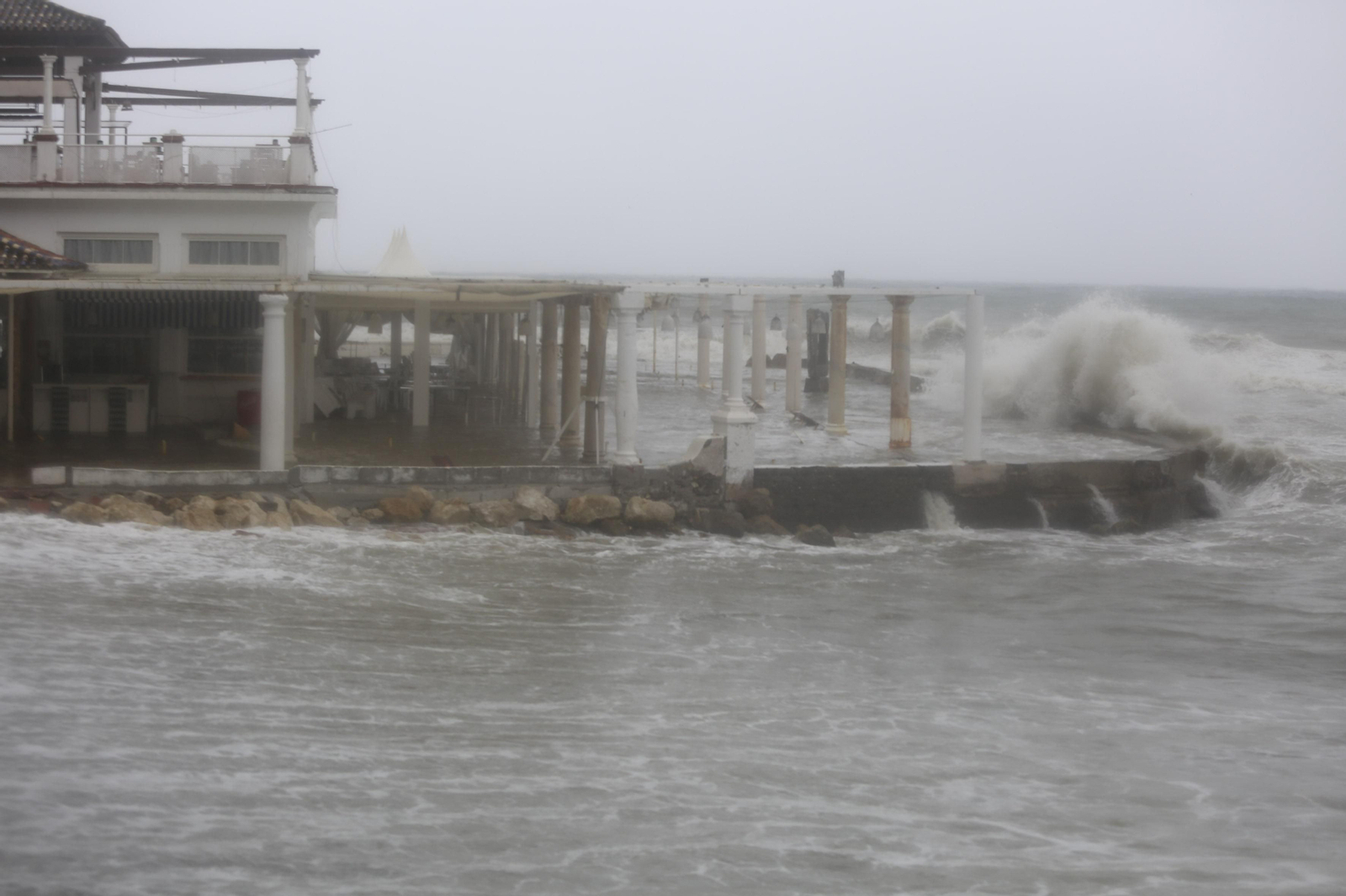 Fotos de las incidencias de la lluvia en Málaga