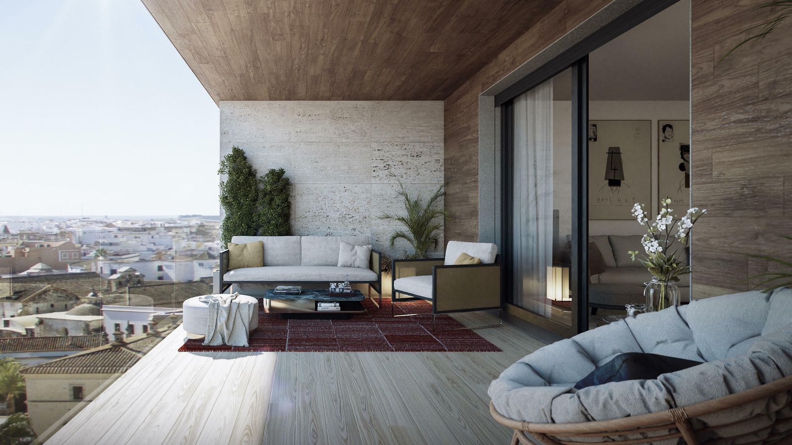 Promoción de pisos en el centro de Jerez.