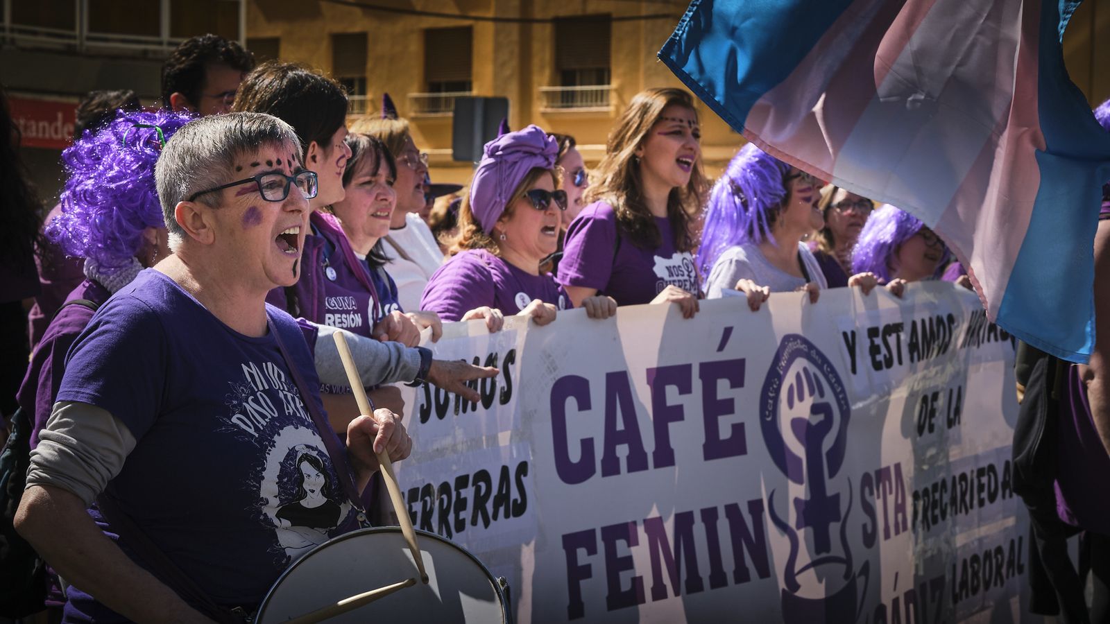 Manifestación por el Día Internacional de la Mujer.