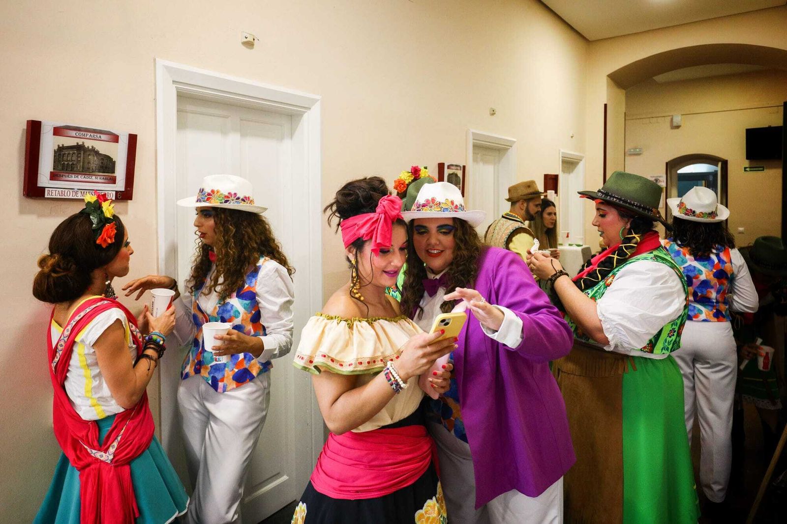 Ambiente en camerinos