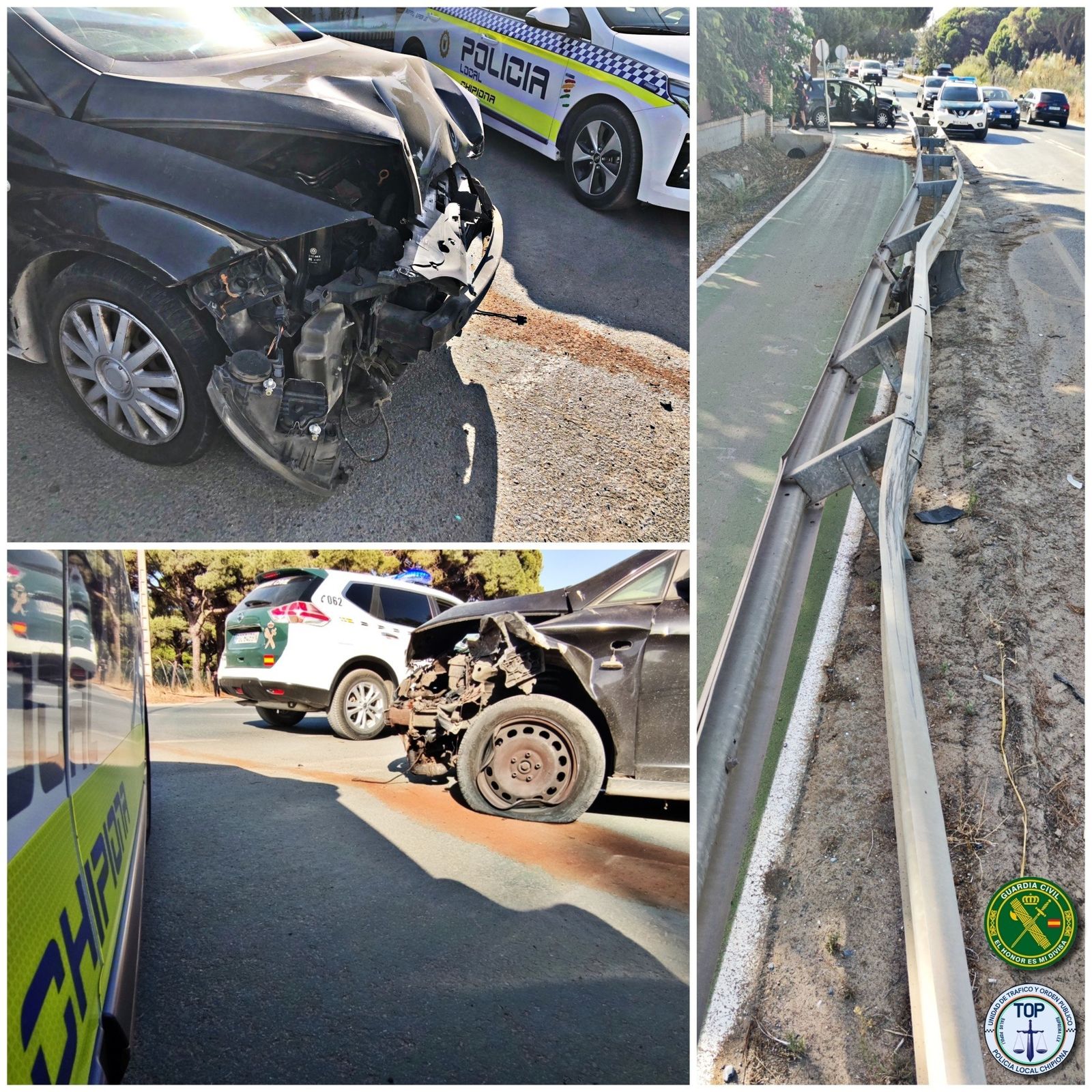 Imágenes del accidente.