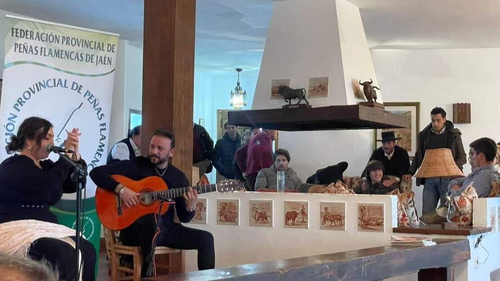 Encuentro flamenco en la ganadería de Sancho Dávila.