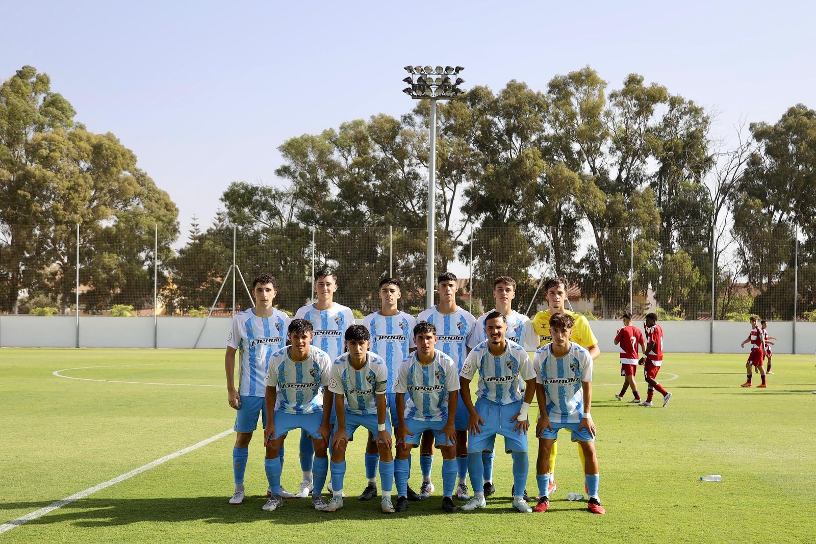 Las fotos del histórico primer partido oficial en La Academia del Málaga CF