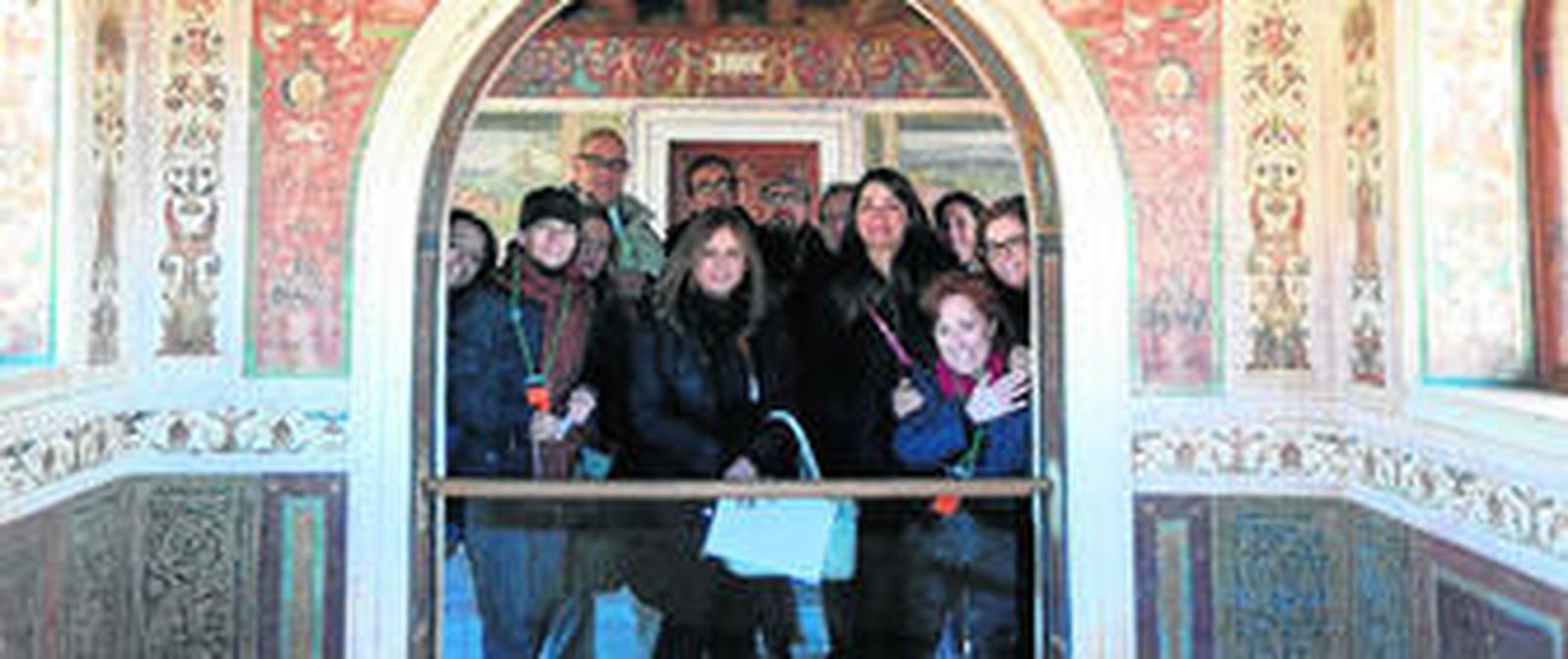 Representantes de los cinco enclaves participantes se reunieron ayer en la Alhambra.