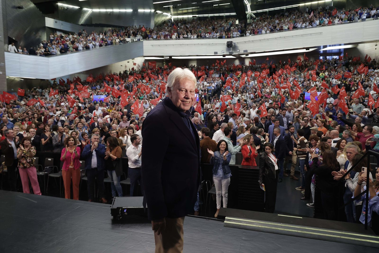 las imágenes del acto del PSOE en Sevilla