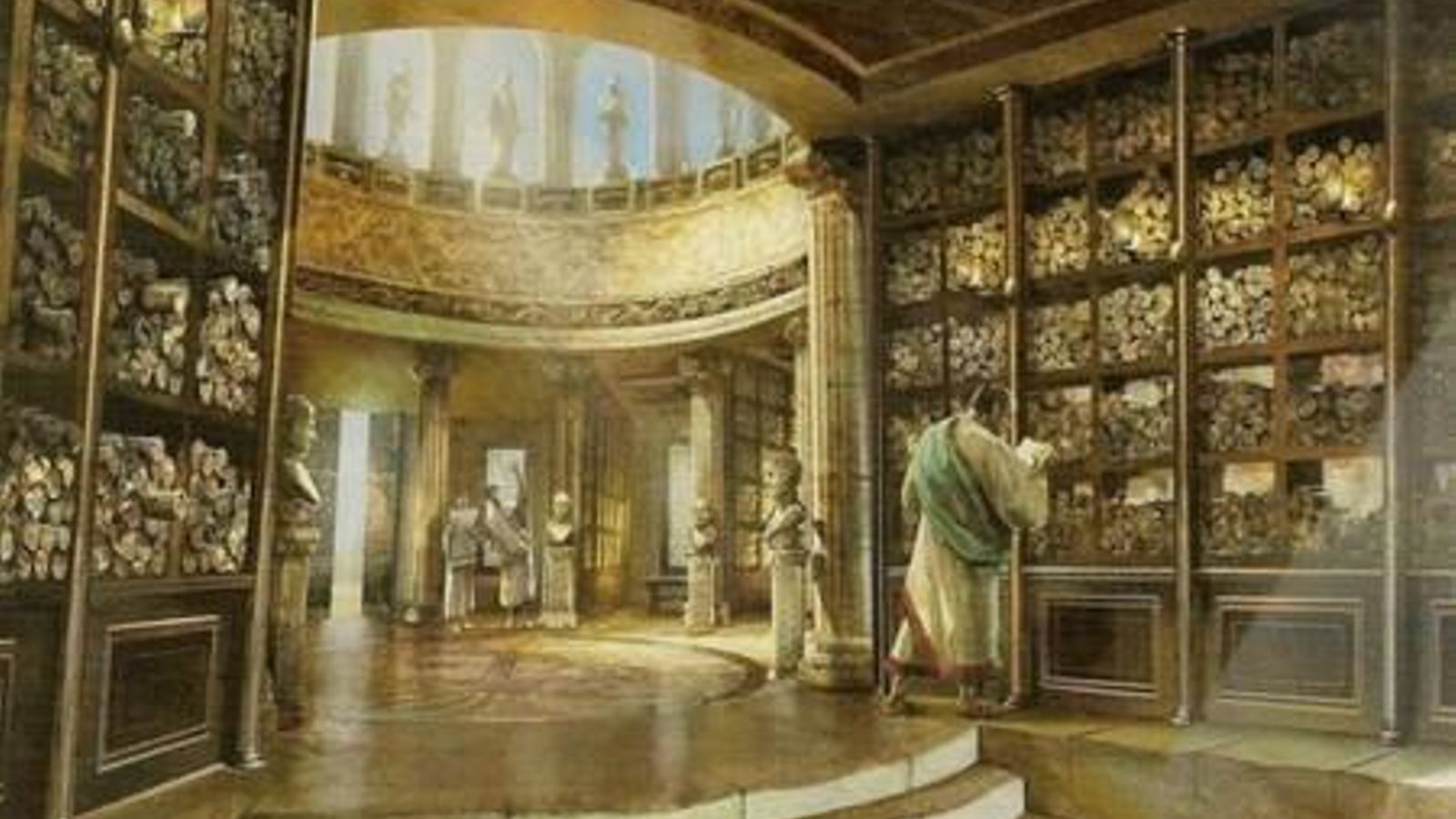 La Biblioteca de Alejandría, representada en 'Ágora'.