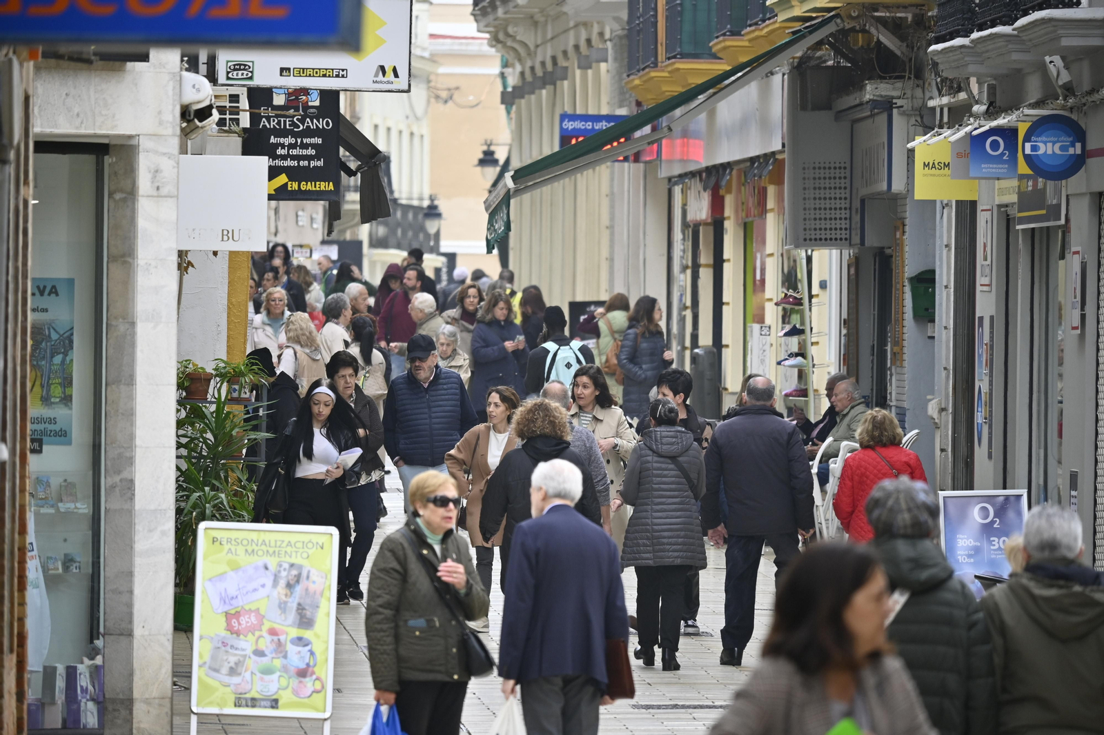 Ambiente en las calles de Huelva.