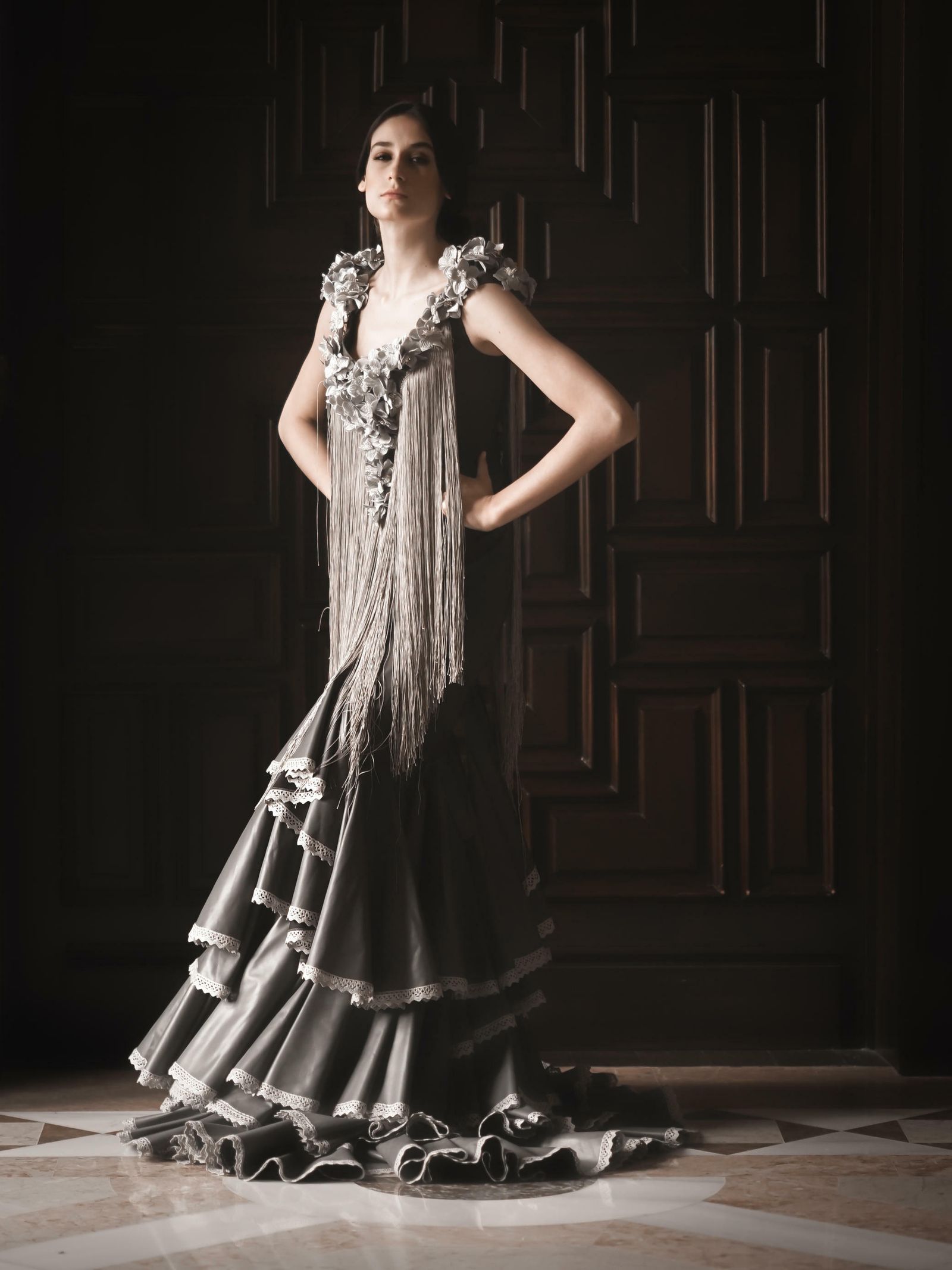 La diseñadora Ángeles Verano presenta sus últimos diseños.