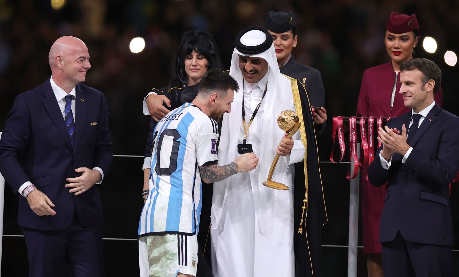 Las fotos de Messi con la Copa del Mundo