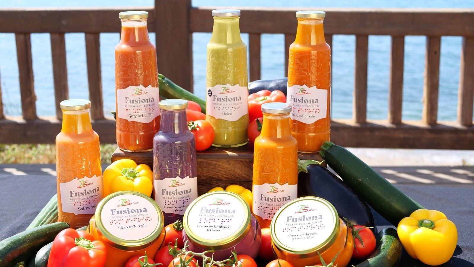Una variada muestra de los productos ecológicos de Biosabor.