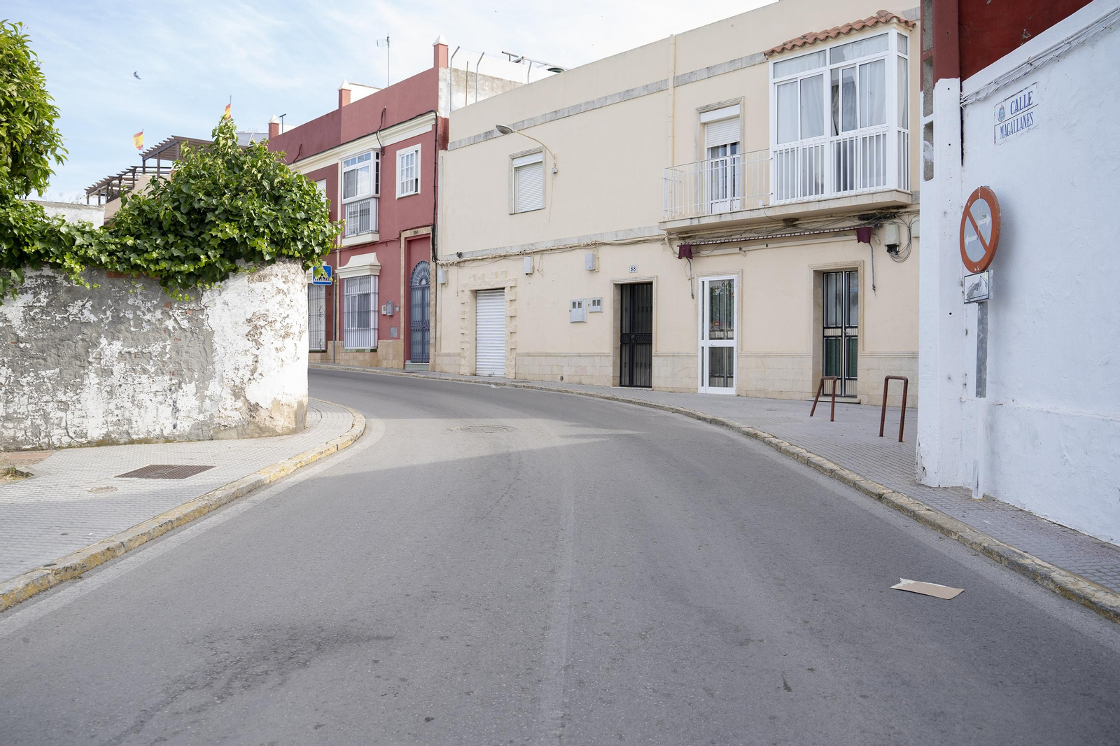 La curva de la calle Magallanes, punto negro del tráfico.