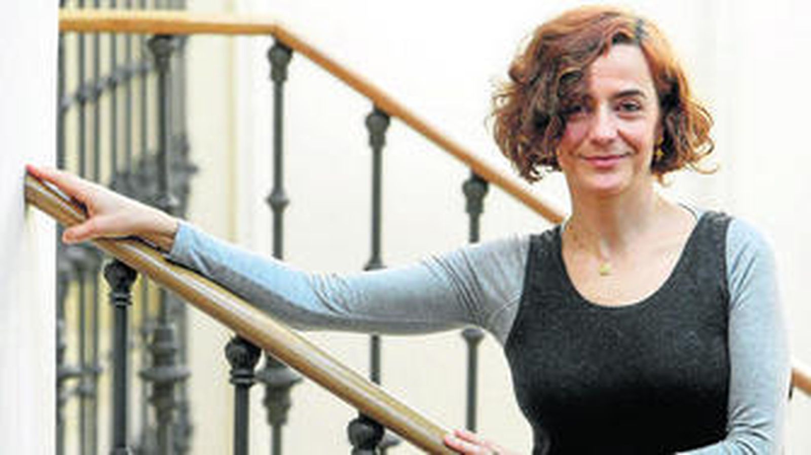 La escritora, ayer, durante la presentación de su nuevo libro.