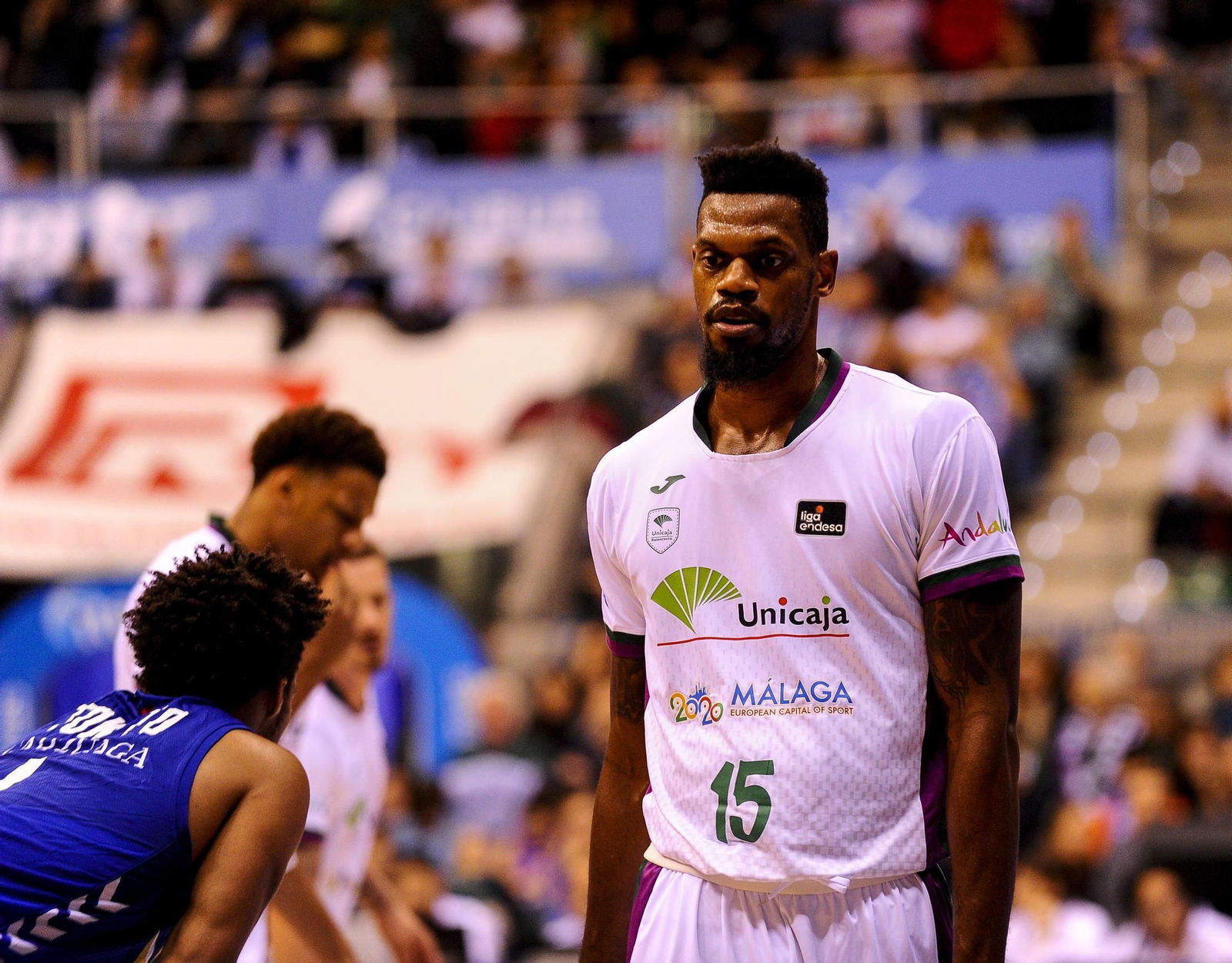 Frank Elegar, en un lance del partido.