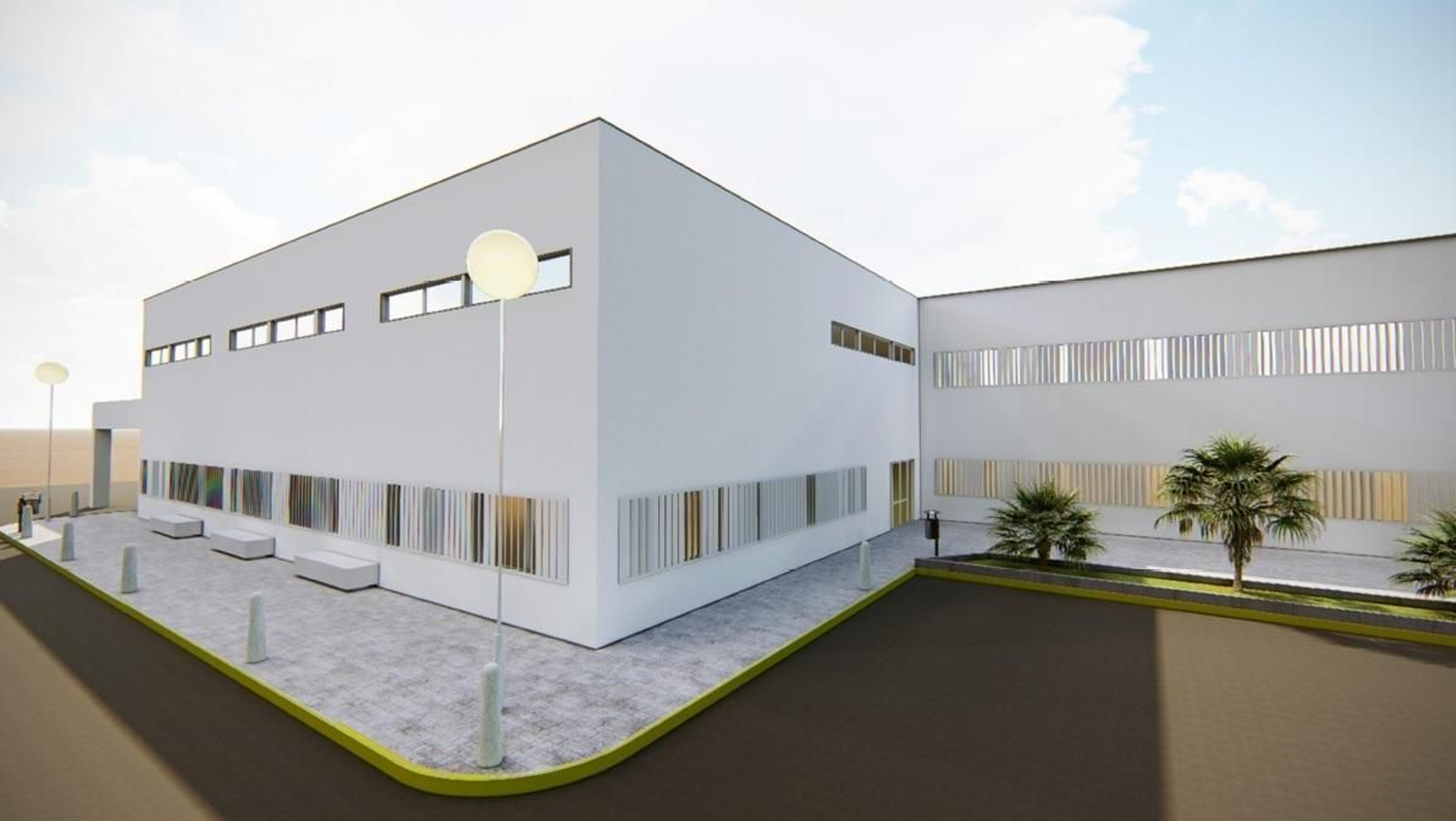 Perspectiva de la ampliación.