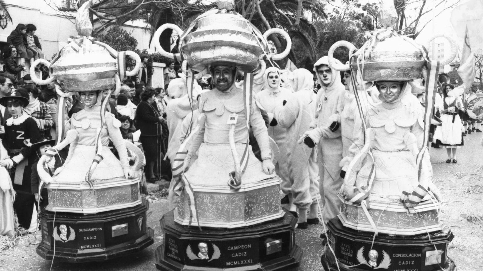 Disfraces de Trofeo Carranza en la cabalgata de 1982.