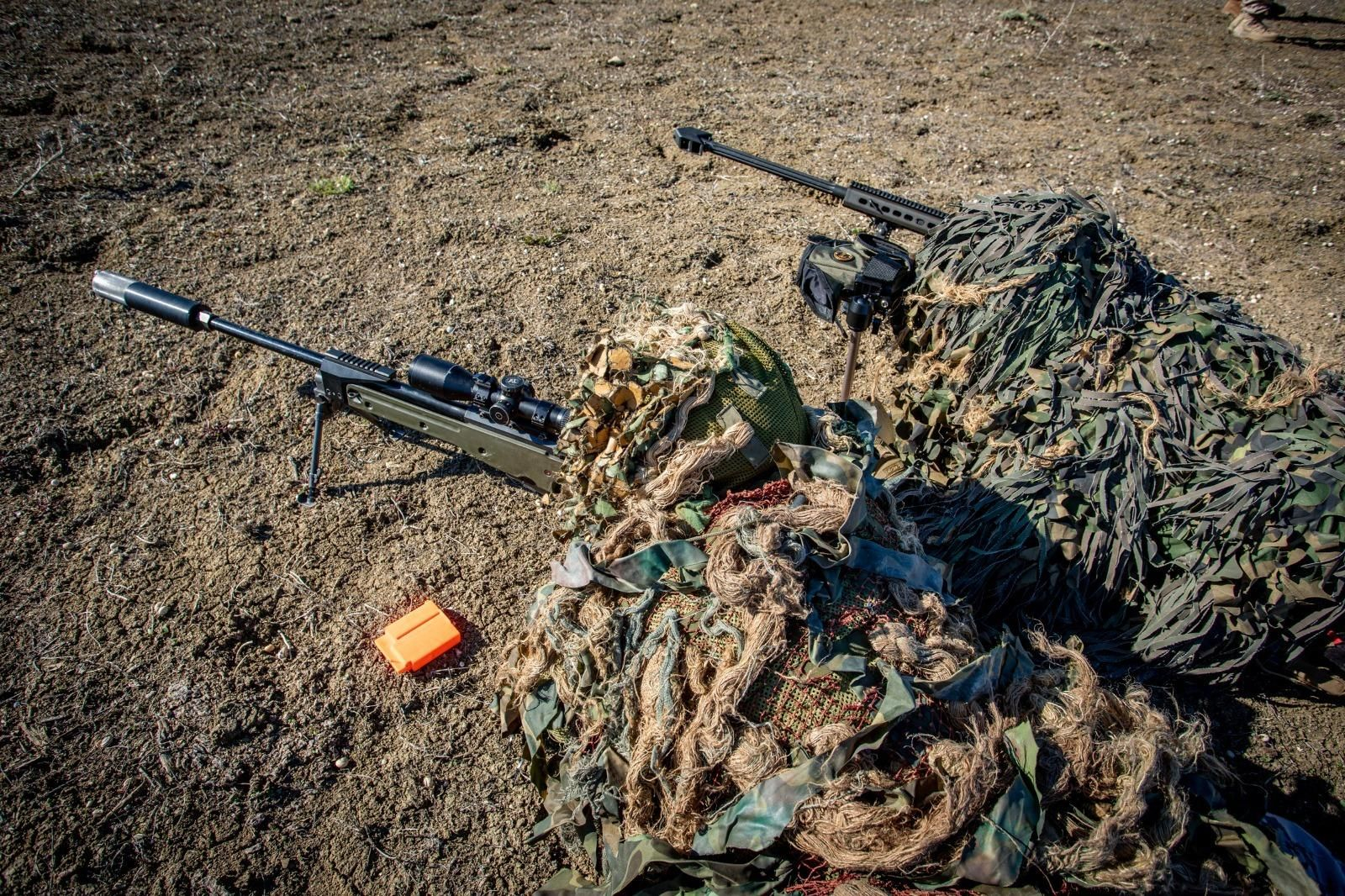 Infantería de Marina: Imágenes del ejercicio de tiradores de precisión de la FUPRO en el Retín