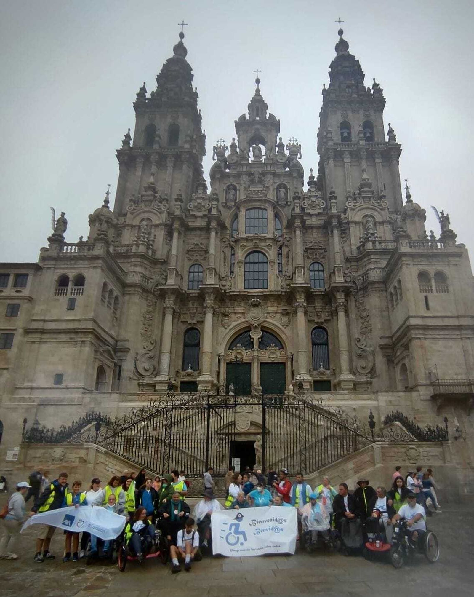 Usuarios de Adifi llegan a Santiago de Compostela.