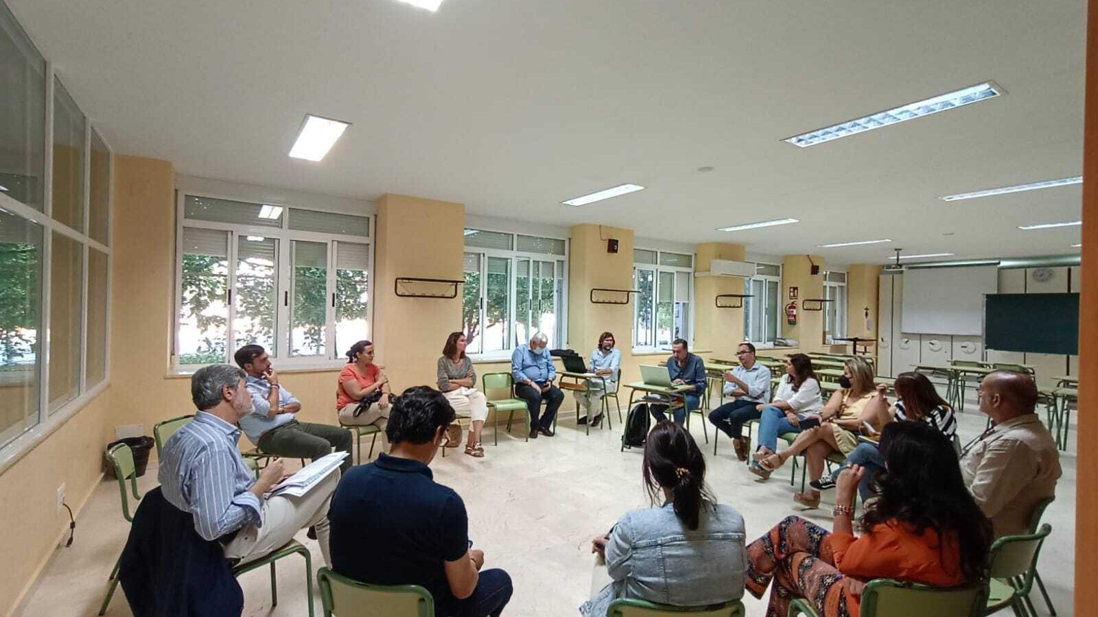 Un momento de la reunión.