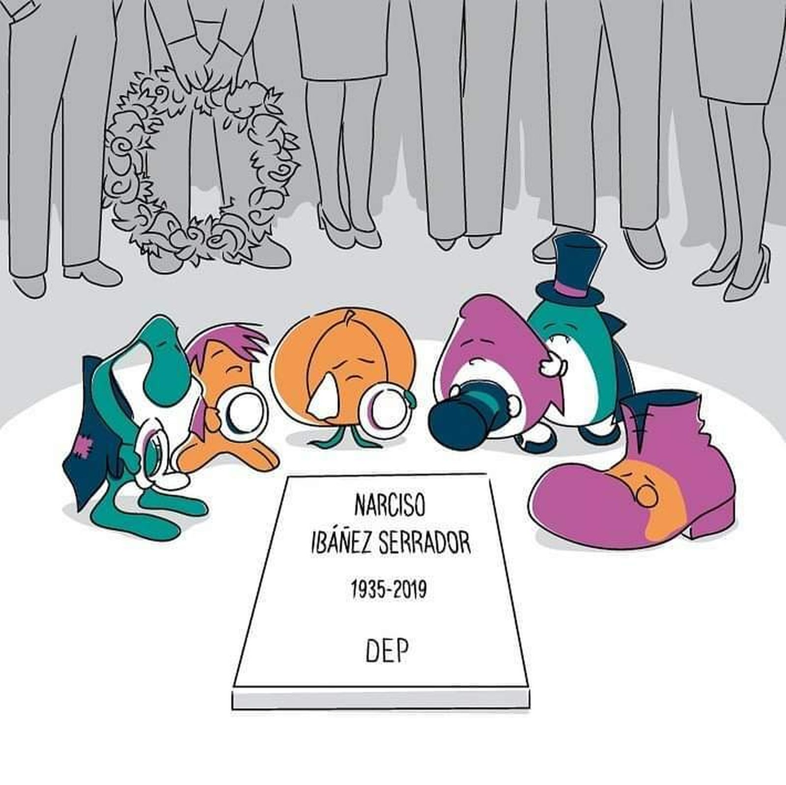 El homenaje del ilustrador granadino Rafa Simón a Chicho Ibáñez Serrador.