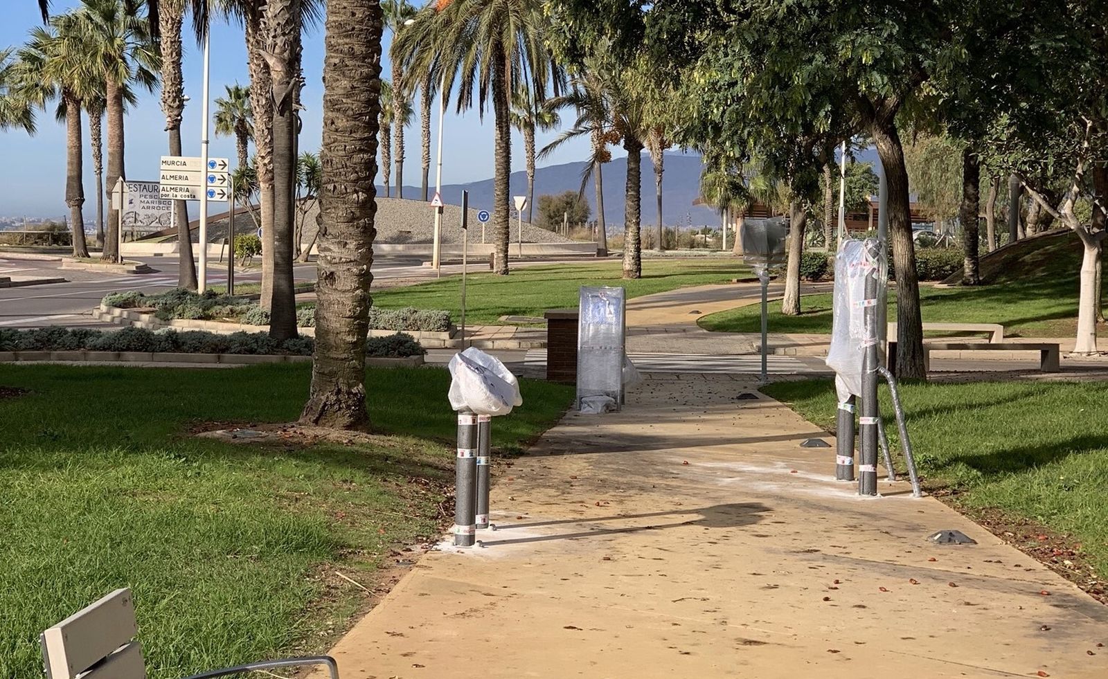 Una de las zonas biosaludables que están siendo creadas en El Toyo