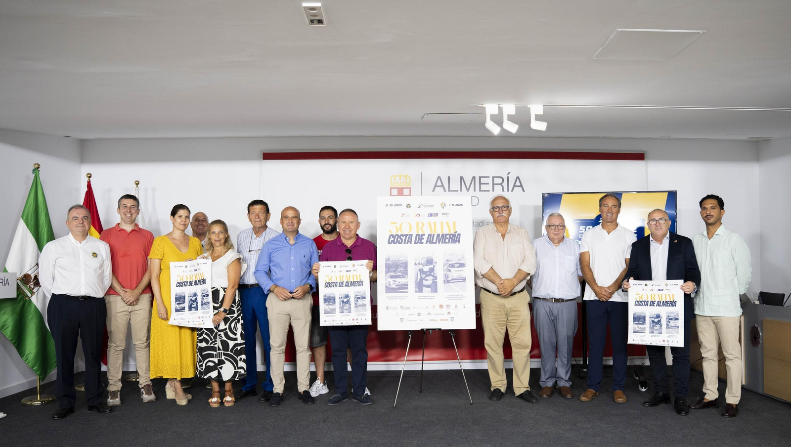 Las imágenes de la presentación del cartel del 50 Rallye Costa de Almería