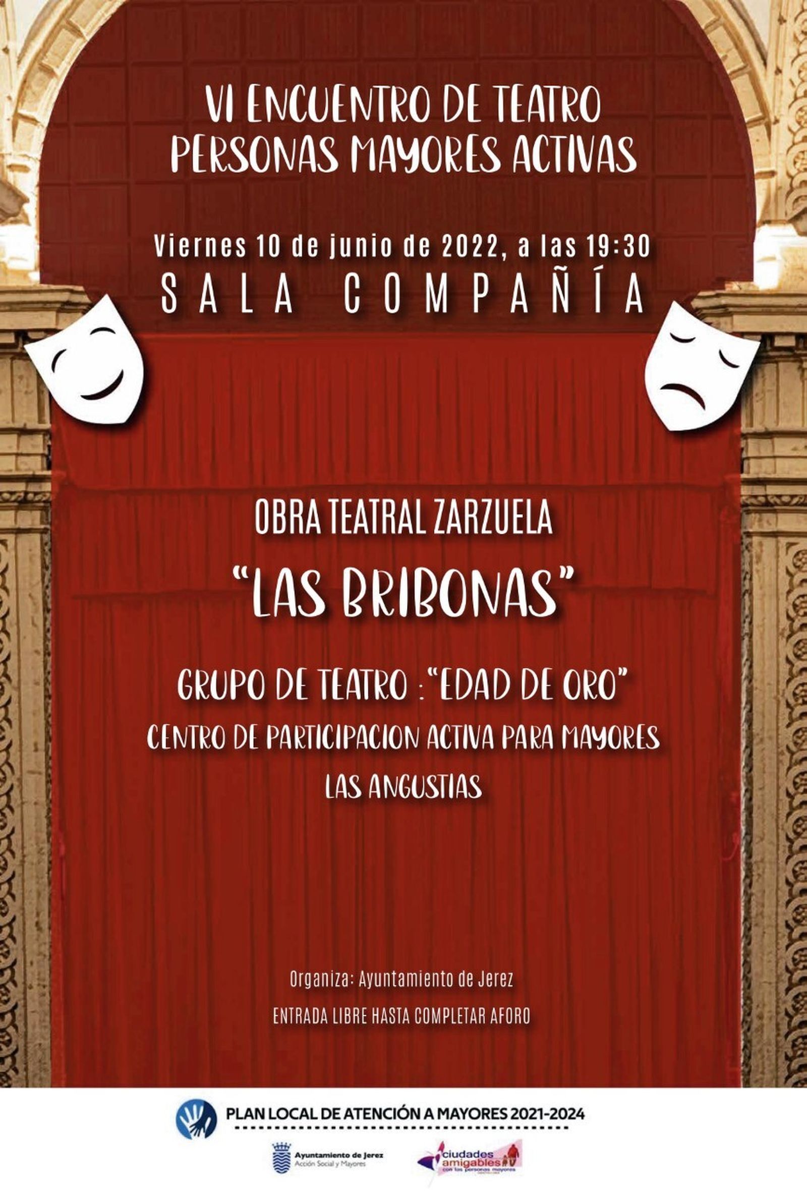 Cartel del VI Encuentro De Teatro Personas Mayores Activas