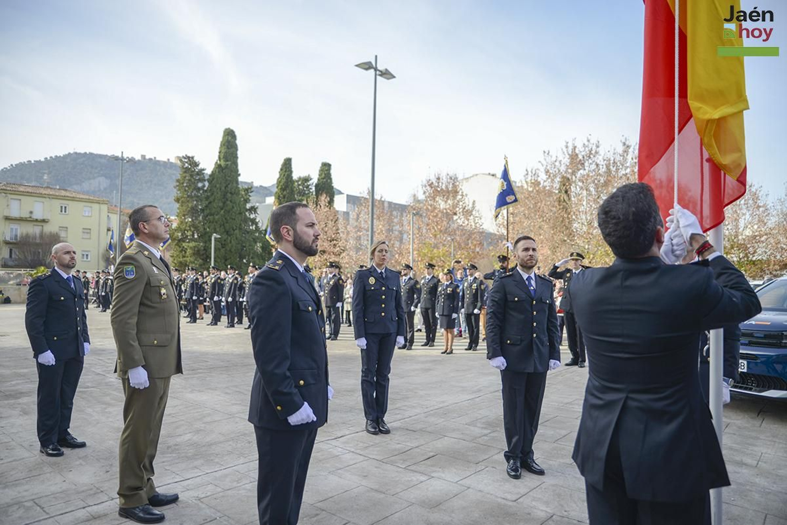 Celebración del bicentenario de la Policía Nacional en Jaén.