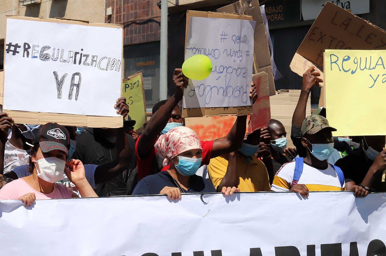 Imágenes de la manifestación por la regularización de inmigrantes