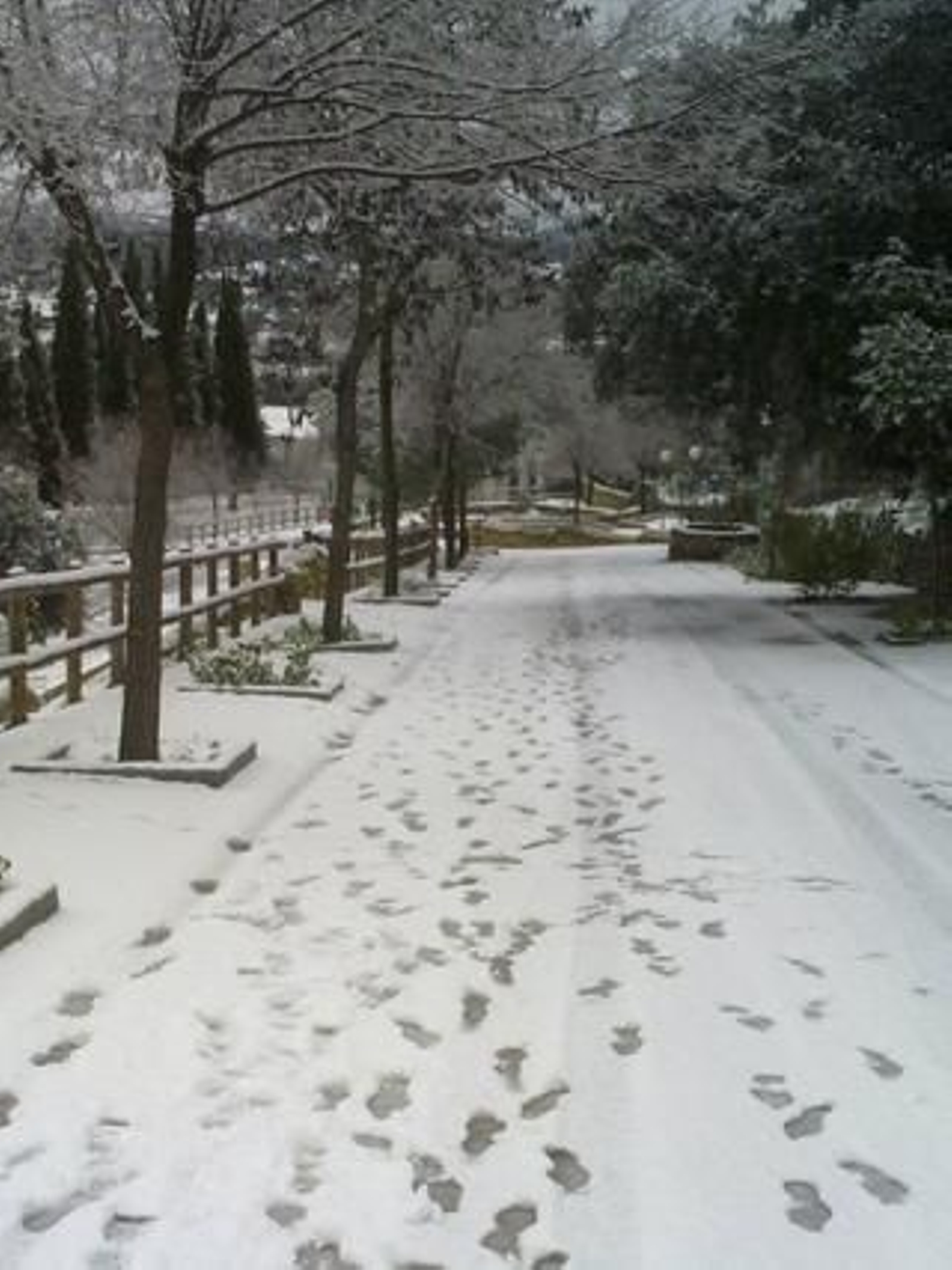 Nieve en el Castillo de las Guardas./ Teresa Gómez López