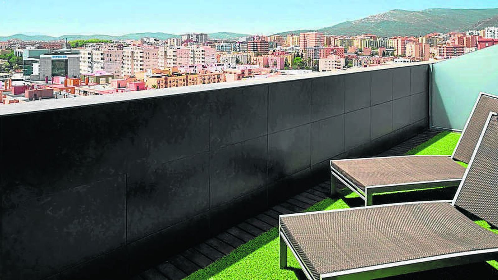 Impresionantes vistas desde la terraza.