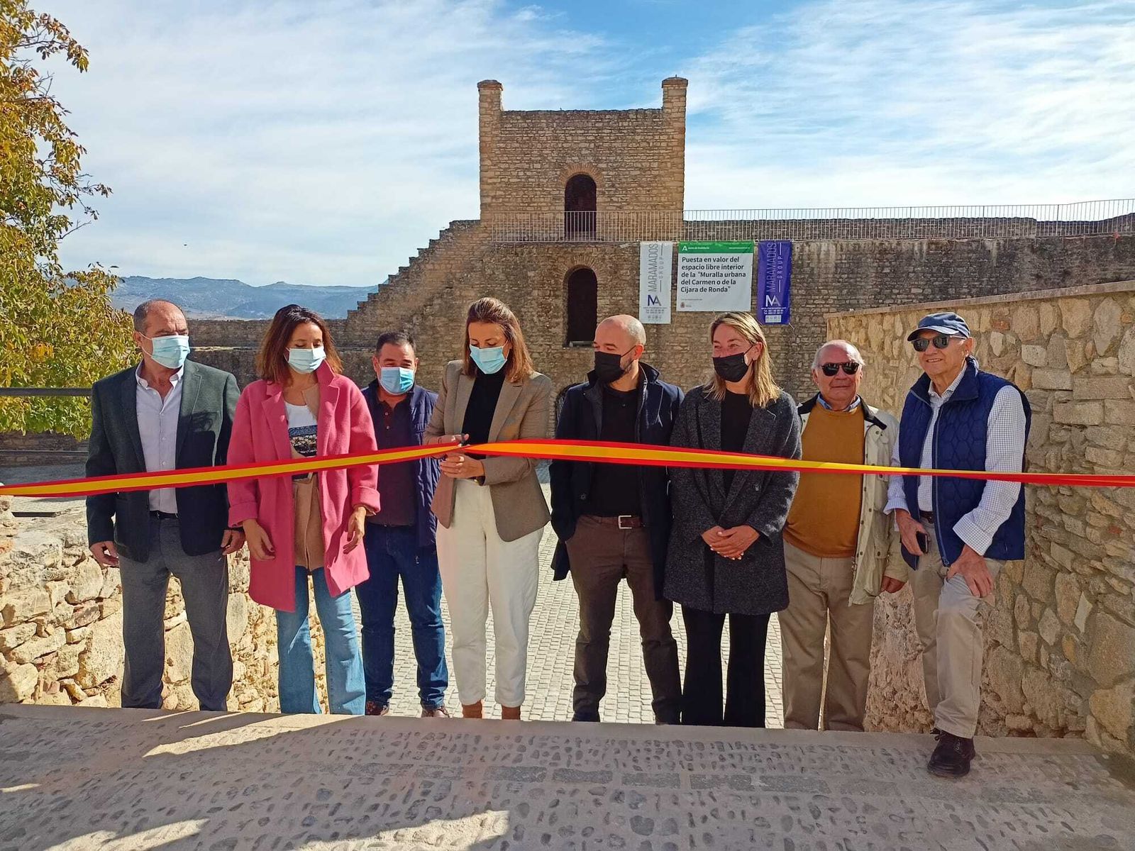 Apertura de la zona interior de las murallas del Carmen.