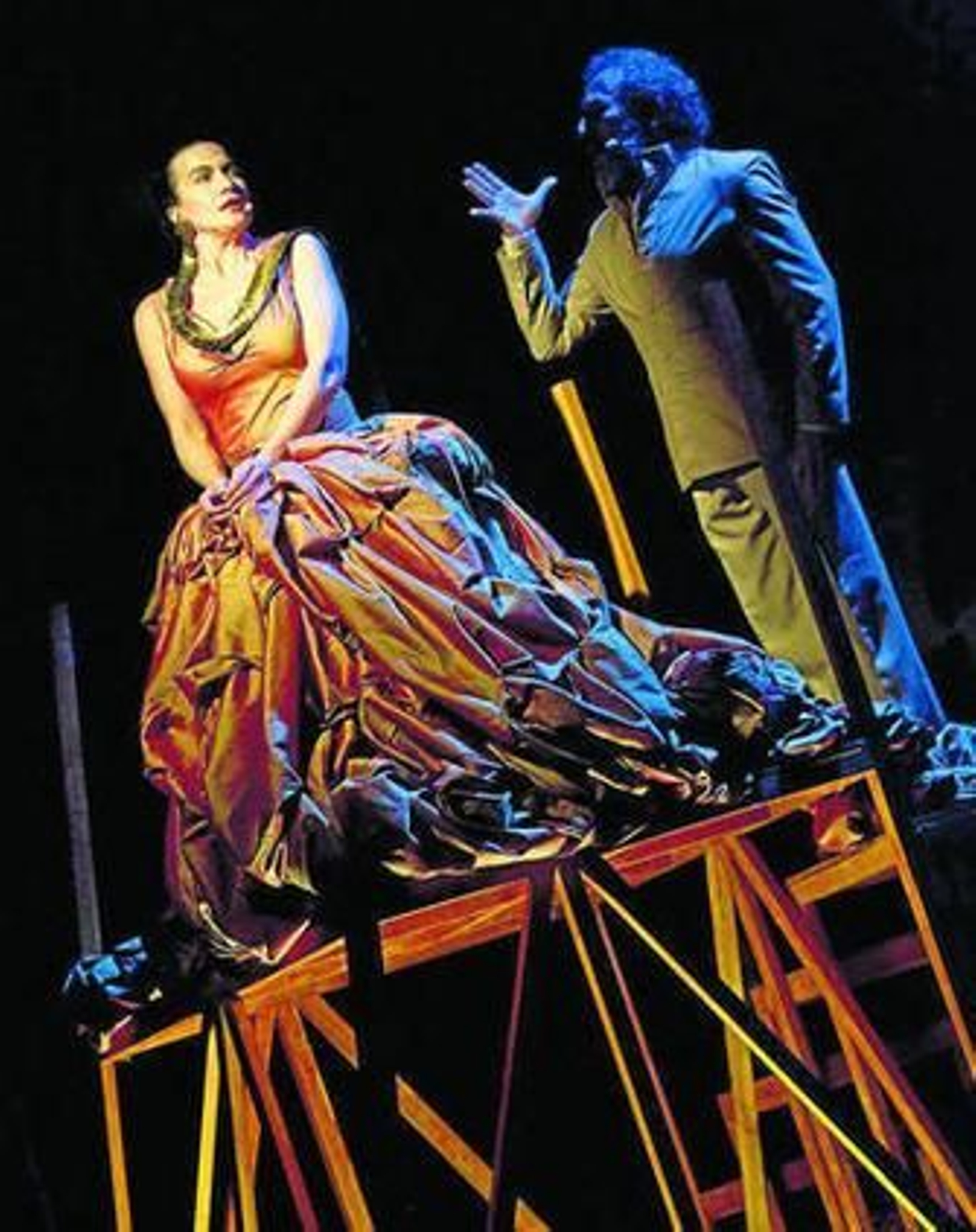 Una escena de 'Alejandrías, la mirada oblicua', en el Echegaray.