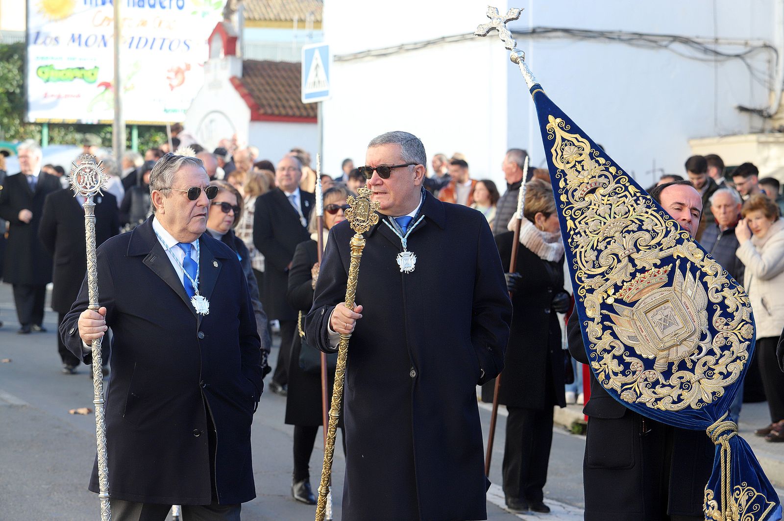 Imágenes del ambiente en la procesión de San Sebastián